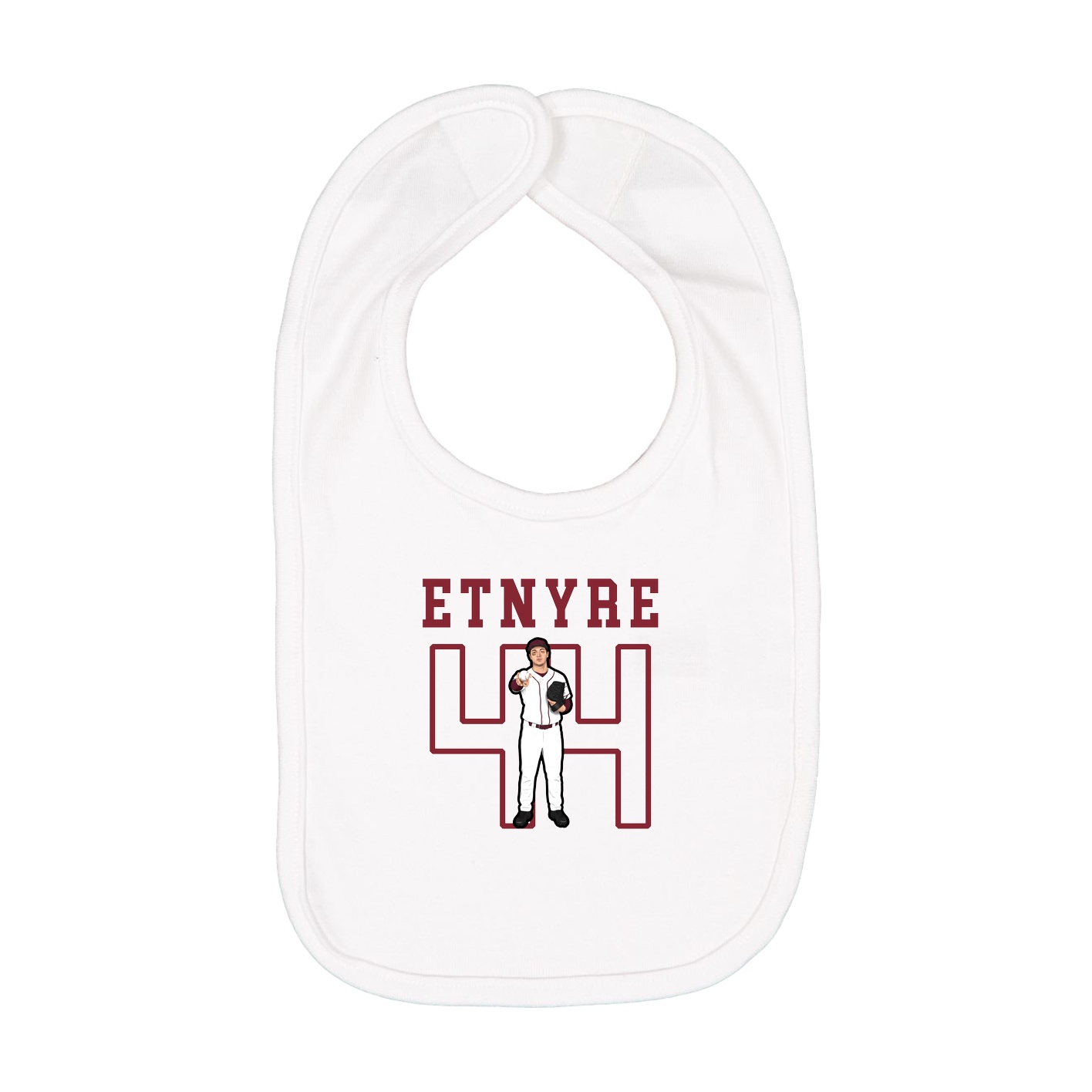 Infant Bib — Shirsey in White