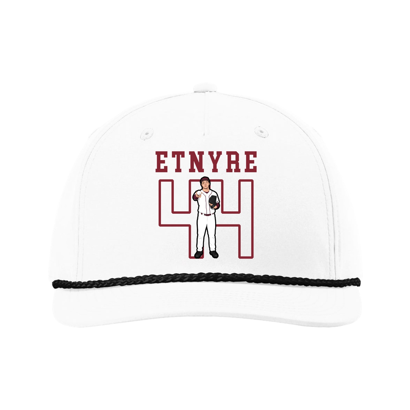 Five-Panel Classic Rope Cap — Shirsey in White