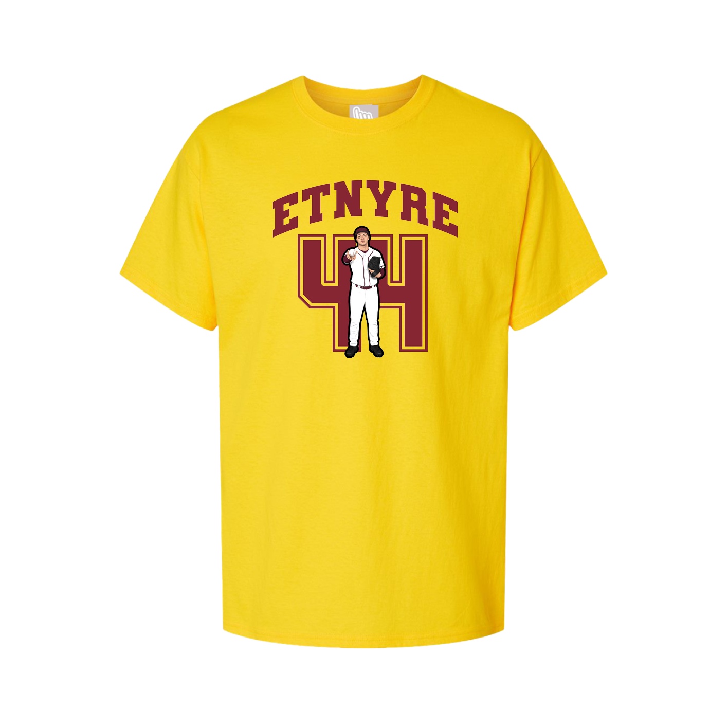 Youth Tee — Number in Gold