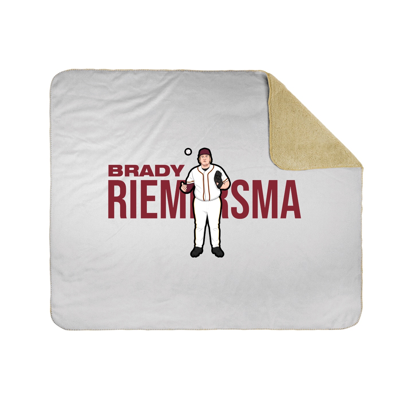 Throw Blanket — Player Name in White