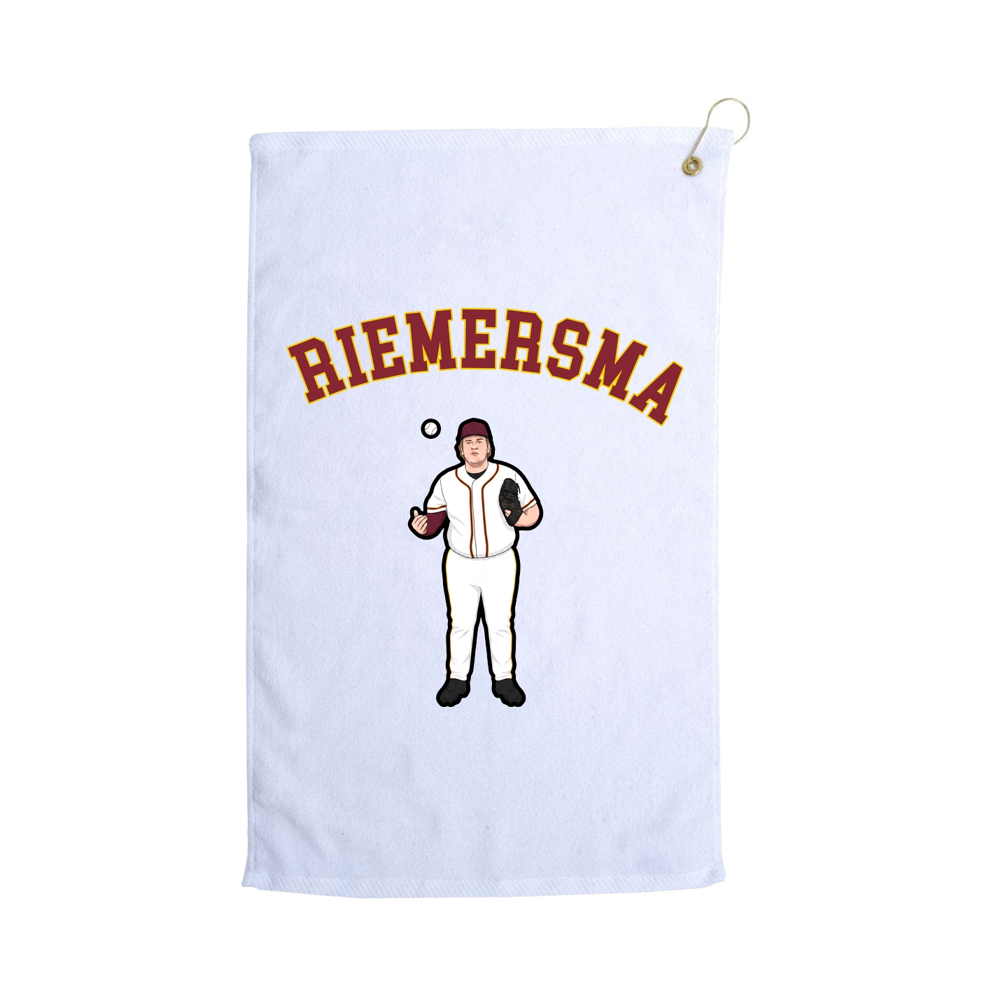 Golf Towel — Shirsey Arch in White