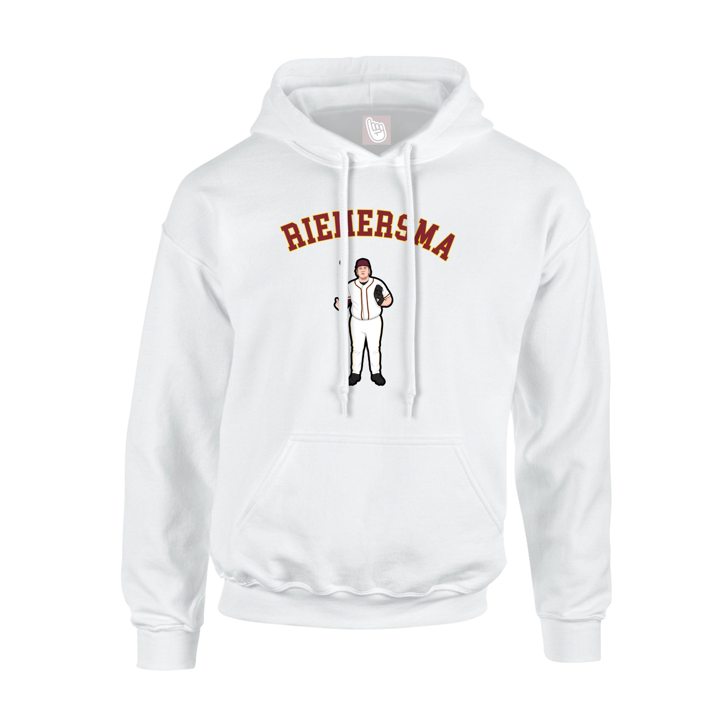 Youth Hoodie — Shirsey Arch in White