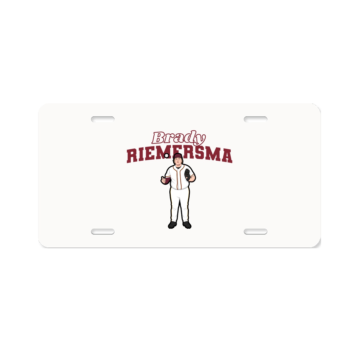 License Plate — Name Arch in Classic