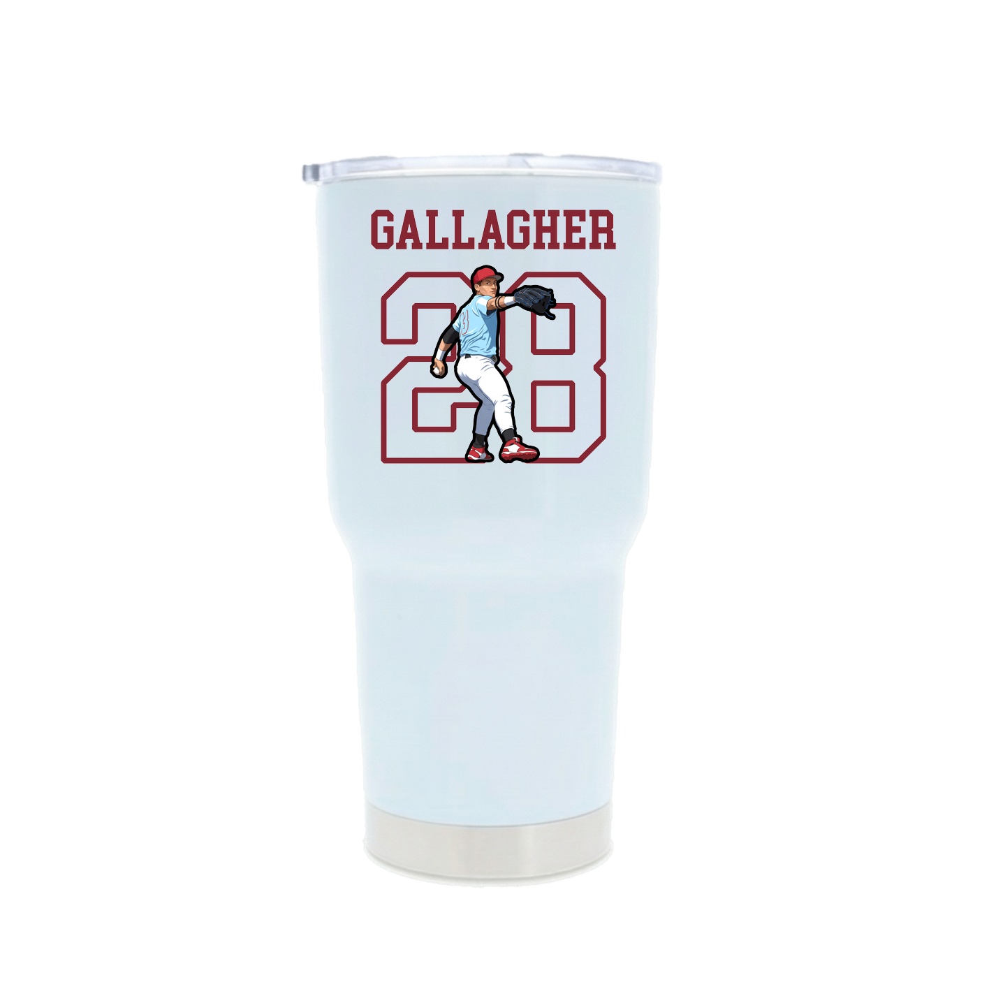 30oz Stainless Steel Tumbler — Shirsey in White