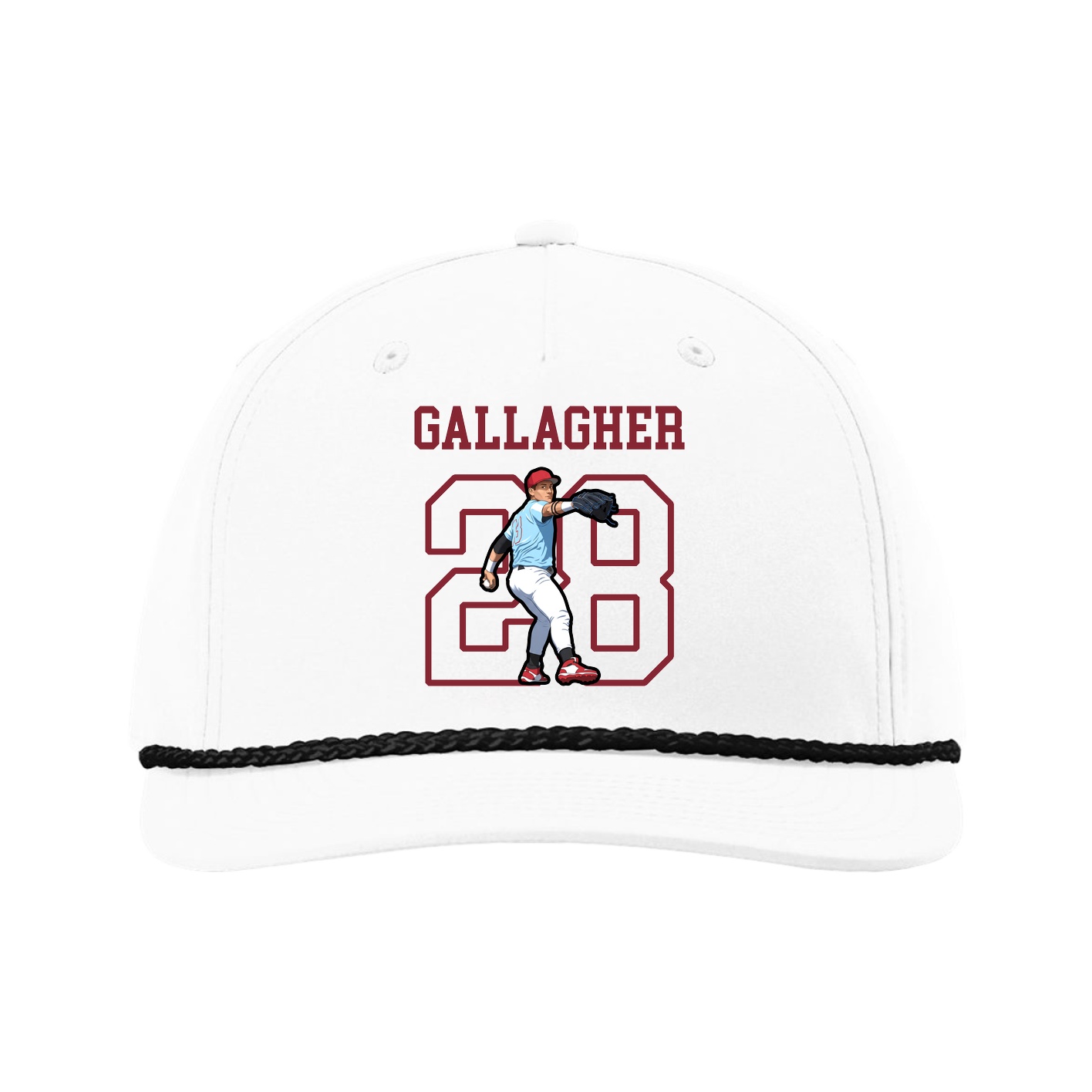 Five-Panel Classic Rope Cap — Shirsey in White
