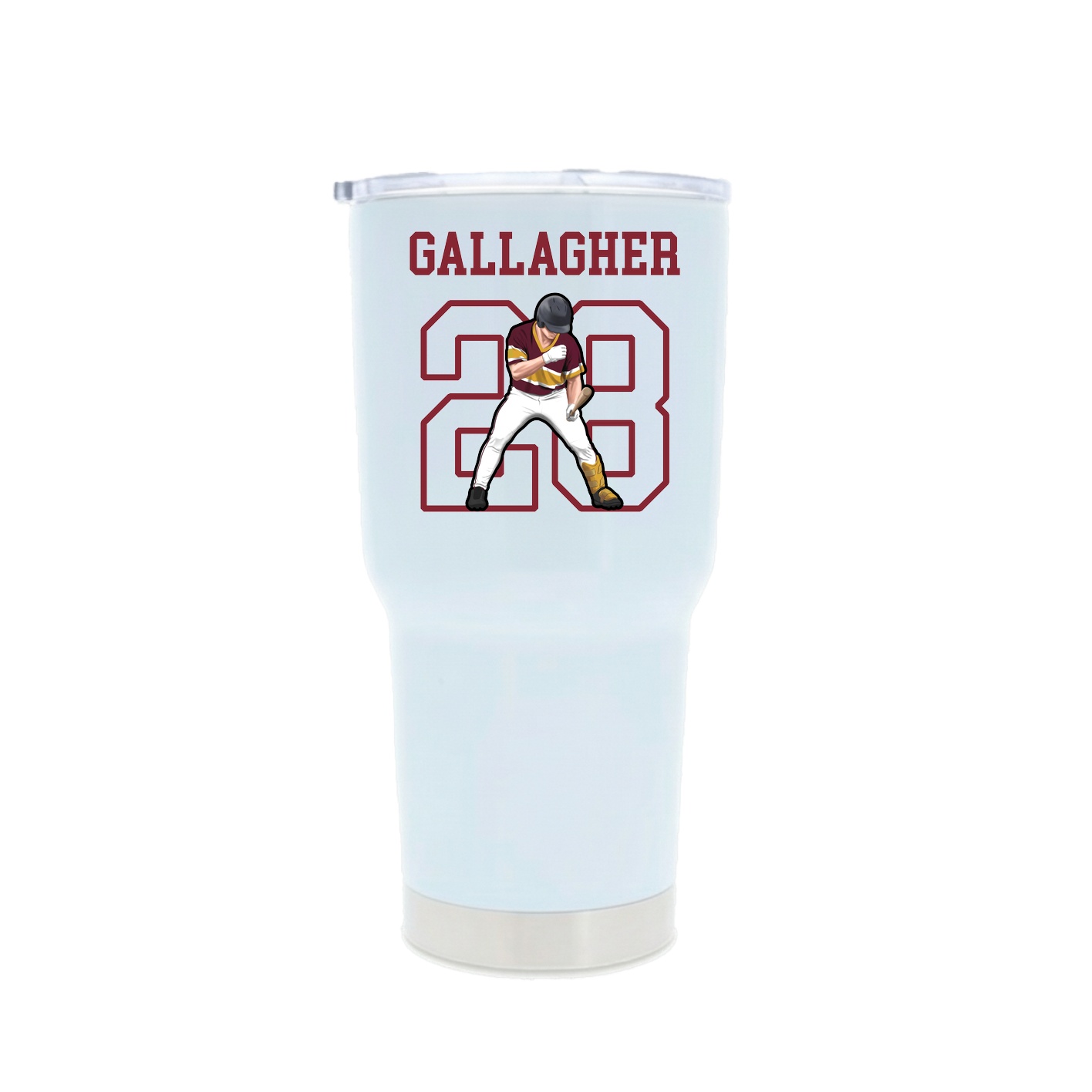 30oz Stainless Steel Tumbler — Shirsey in White