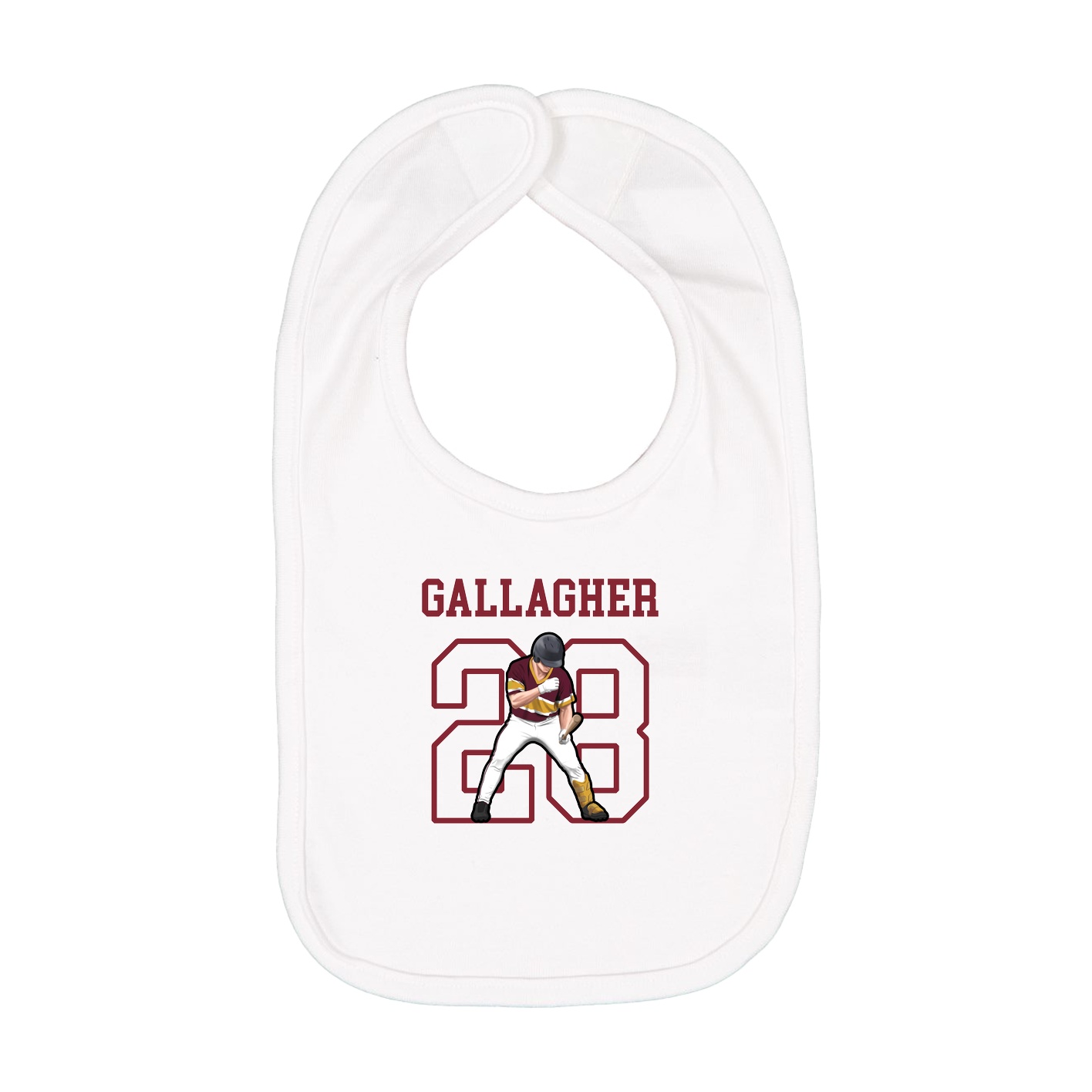 Infant Bib — Shirsey in White