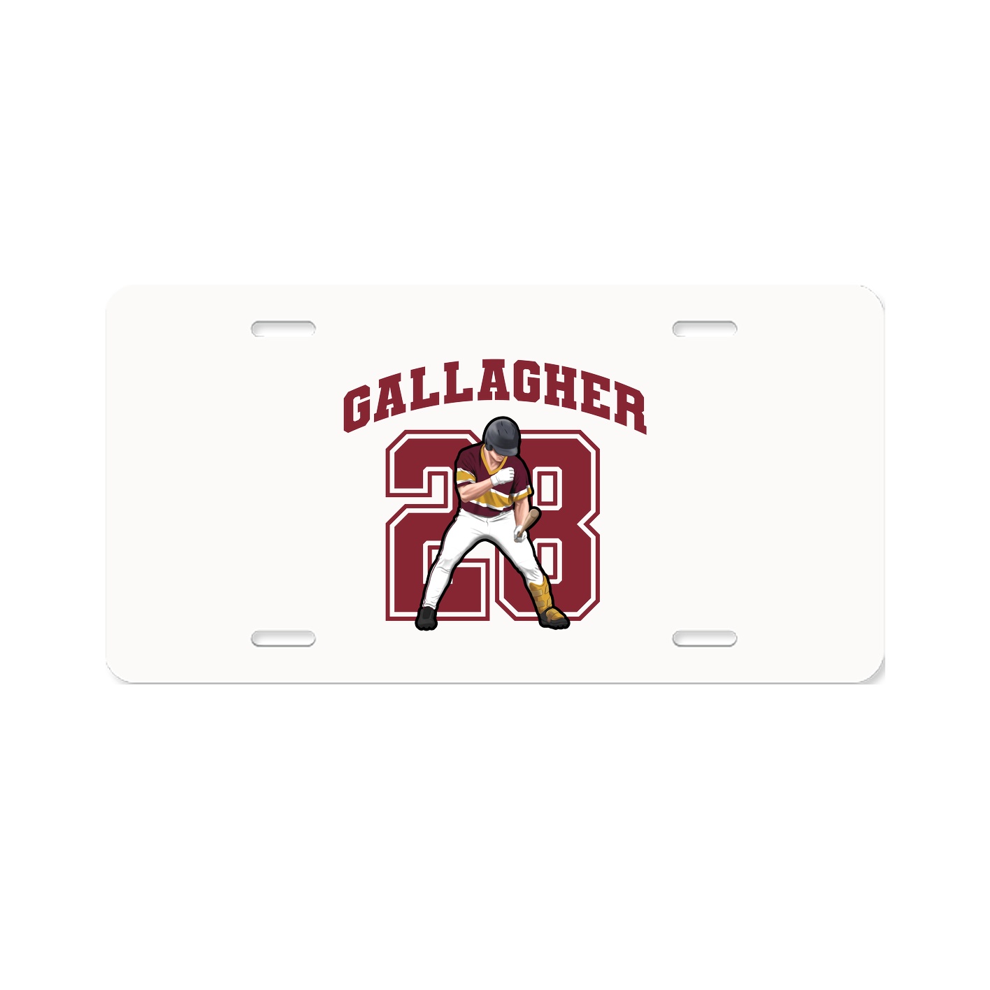 License Plate — Number in Classic