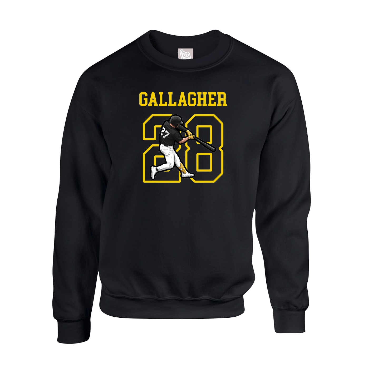 Fleece Crew — Shirsey in Black