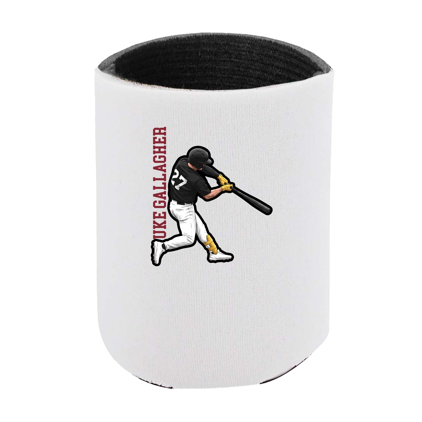 Can Holder — Name Vertical in White