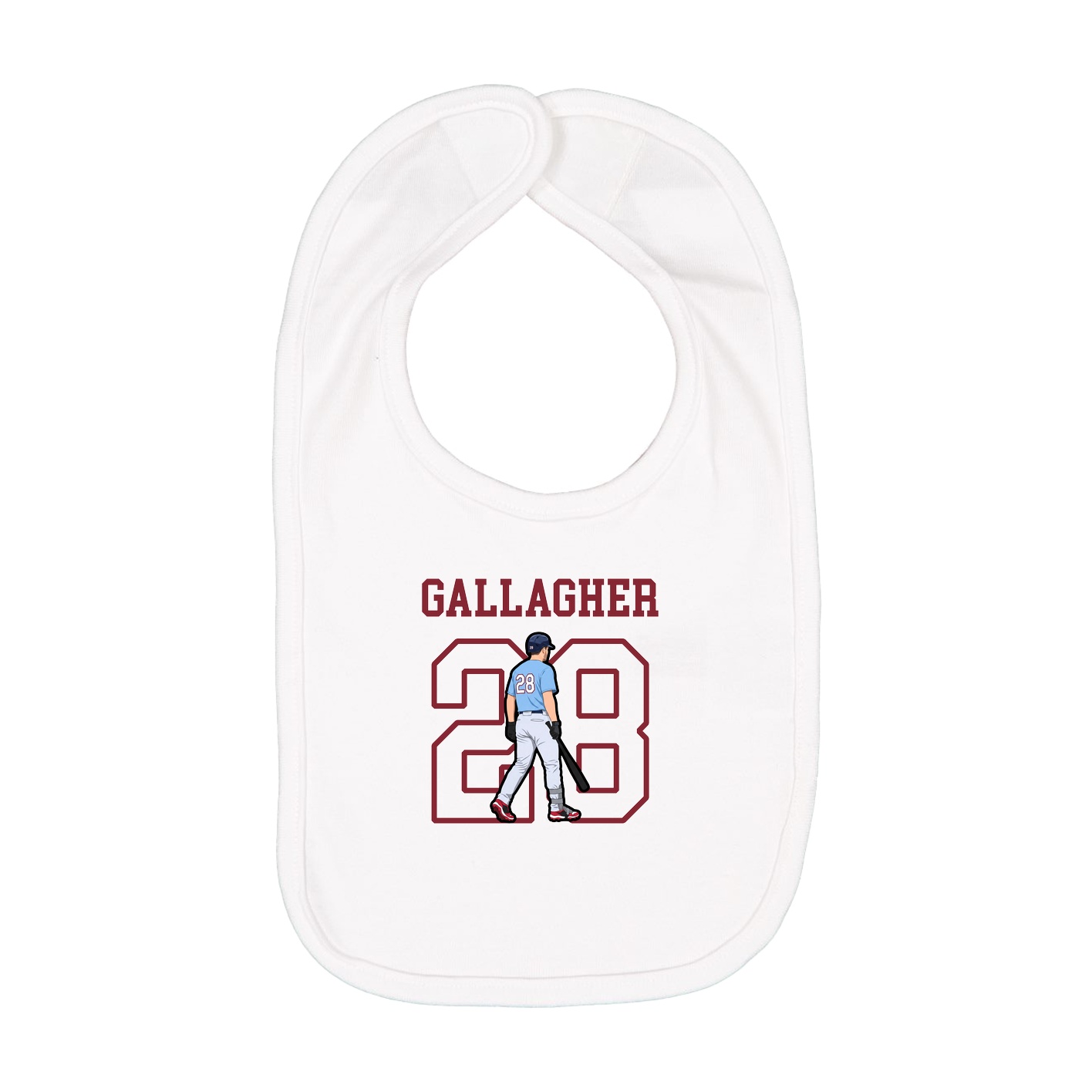 Infant Bib — Shirsey in White
