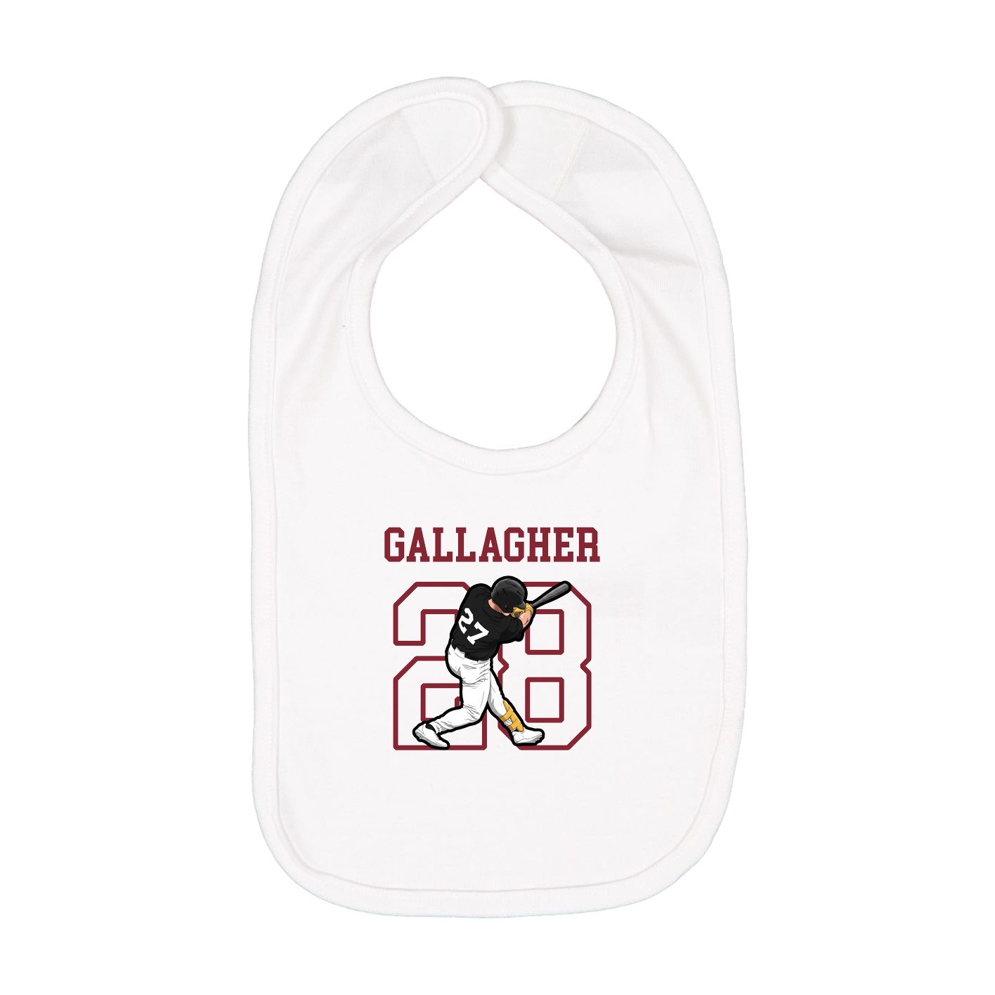 Infant Bib — Shirsey in White