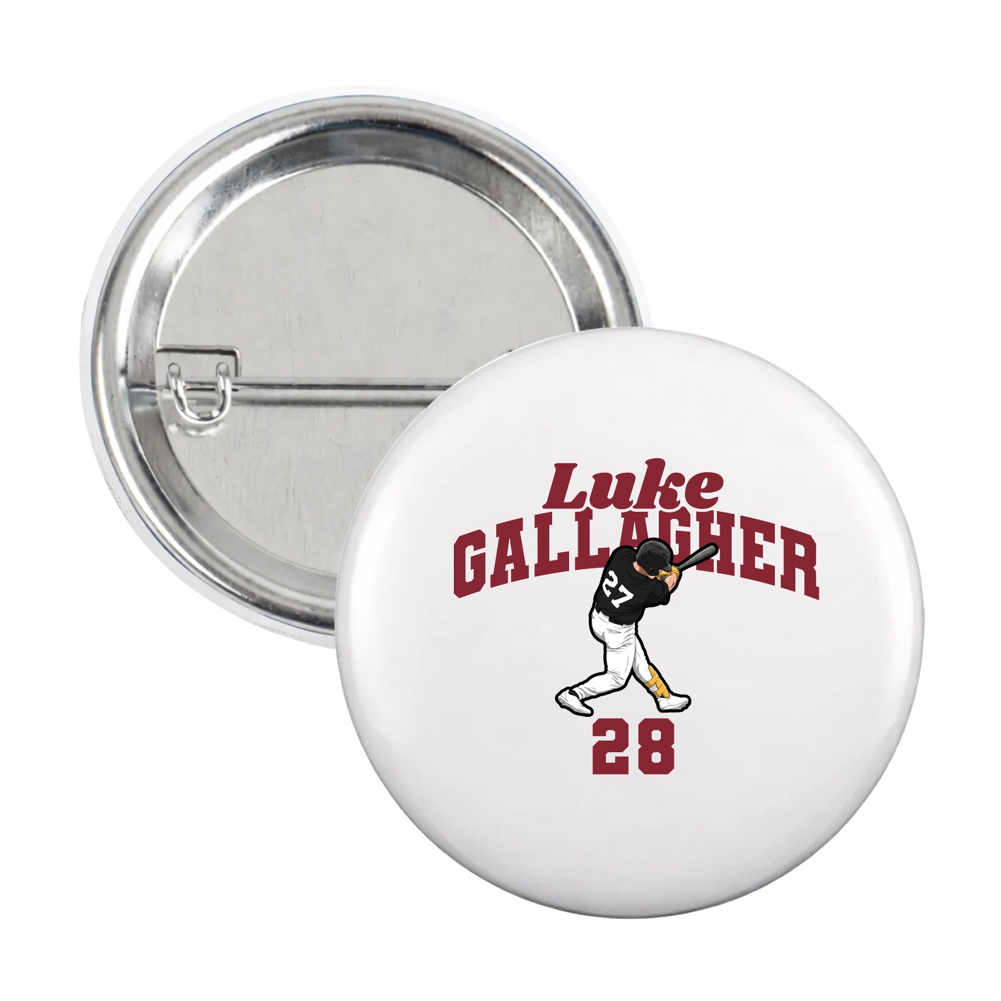 Game Day Button — Signature Arch in White