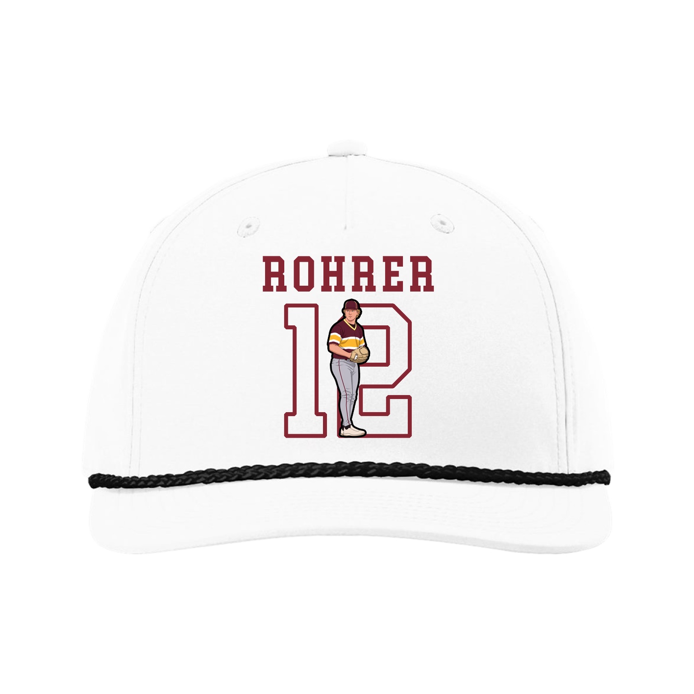 Five-Panel Classic Rope Cap — Shirsey in White