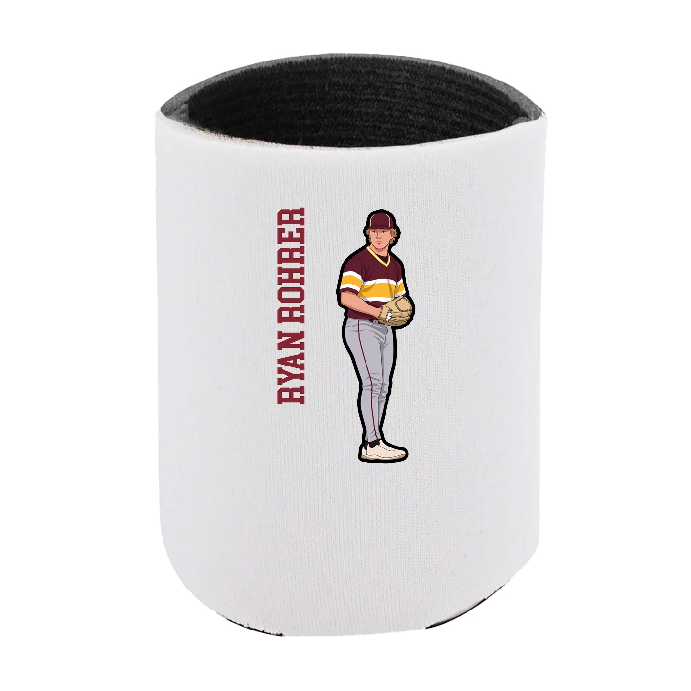 Can Holder — Name Vertical in White