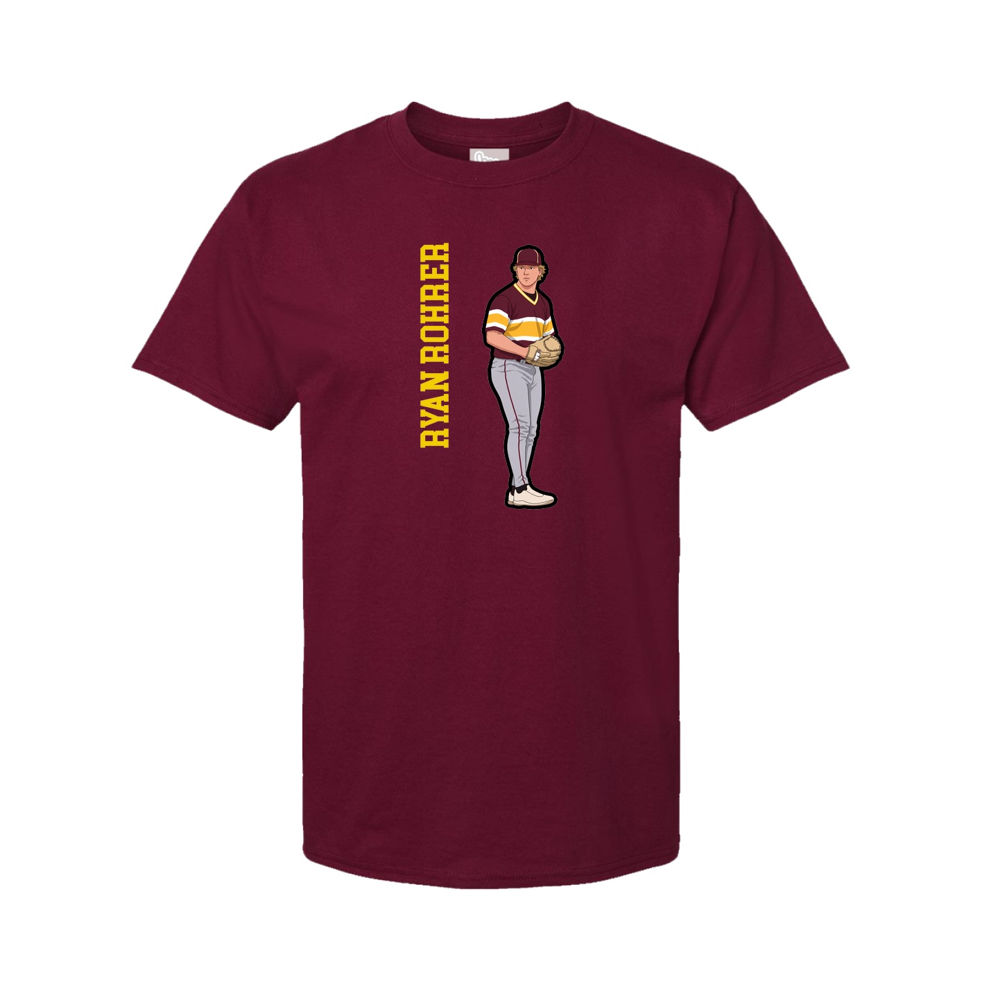 Tee — Name Vertical in Cardinal