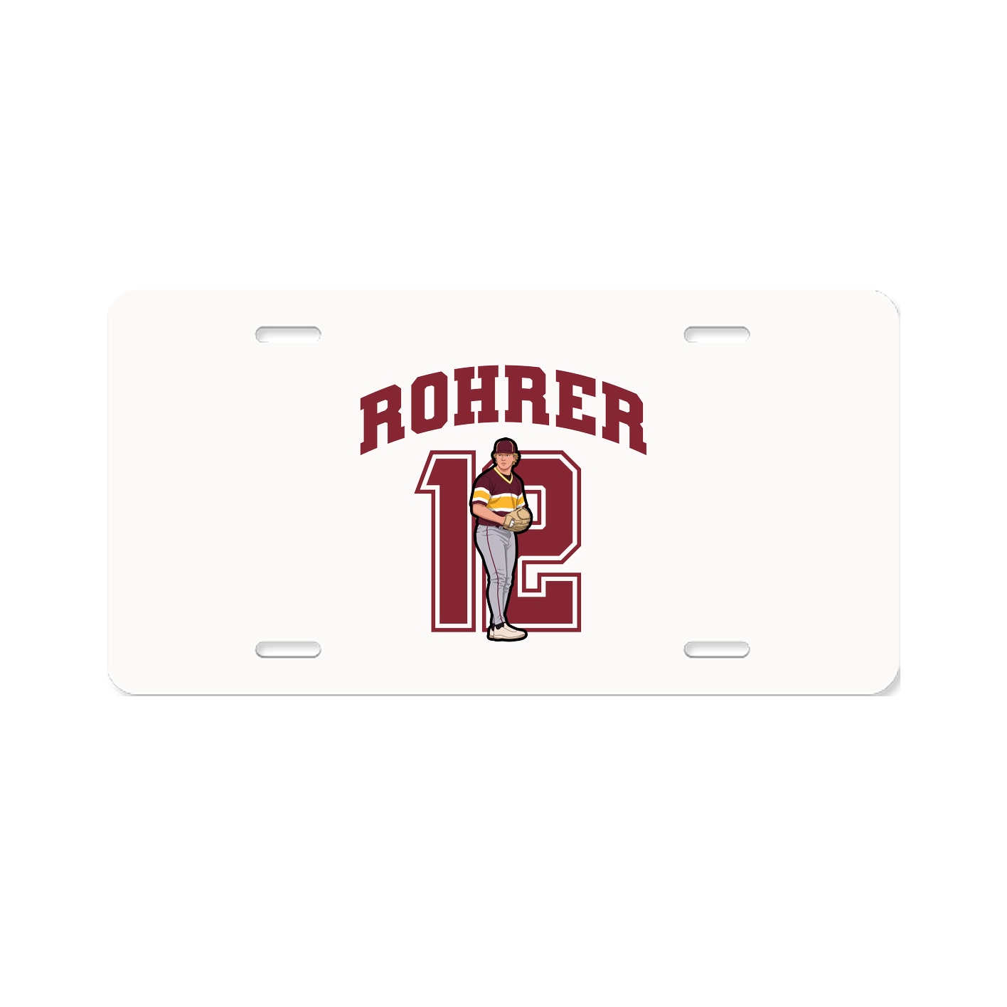License Plate — Number in Classic
