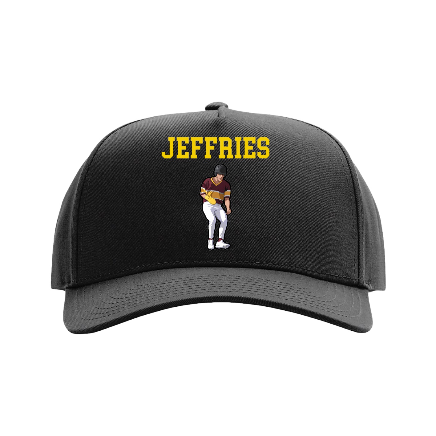 Full Fabric Five-Panel Champ Cap — Shirsey in Black