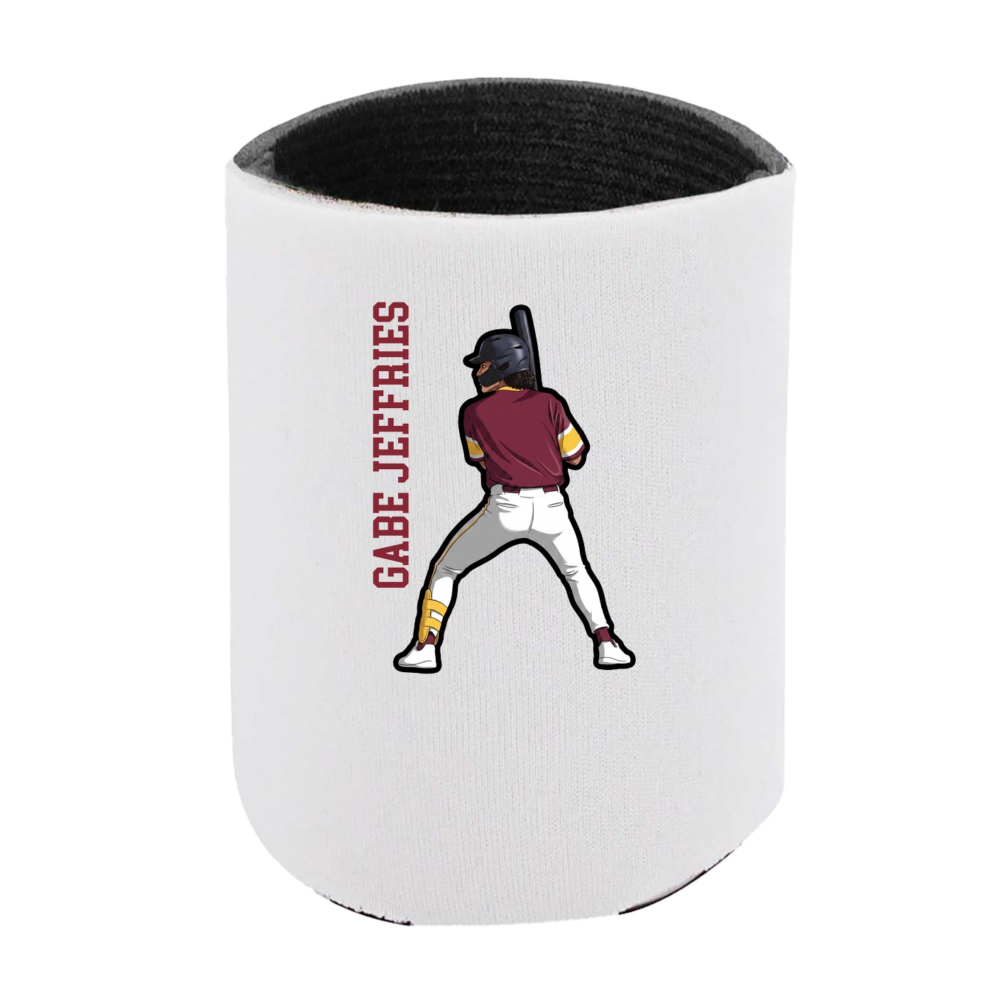 Can Holder — Name Vertical in White