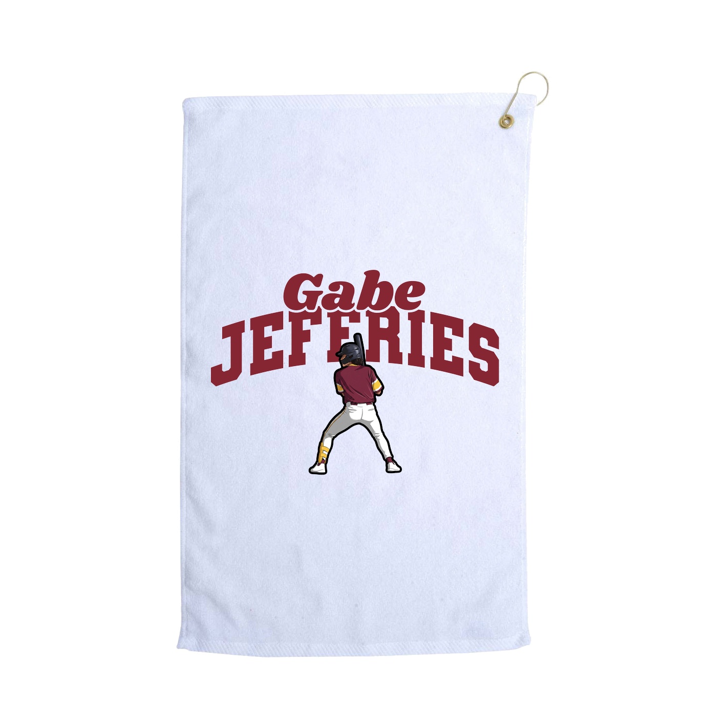Golf Towel — Signature Arch in White