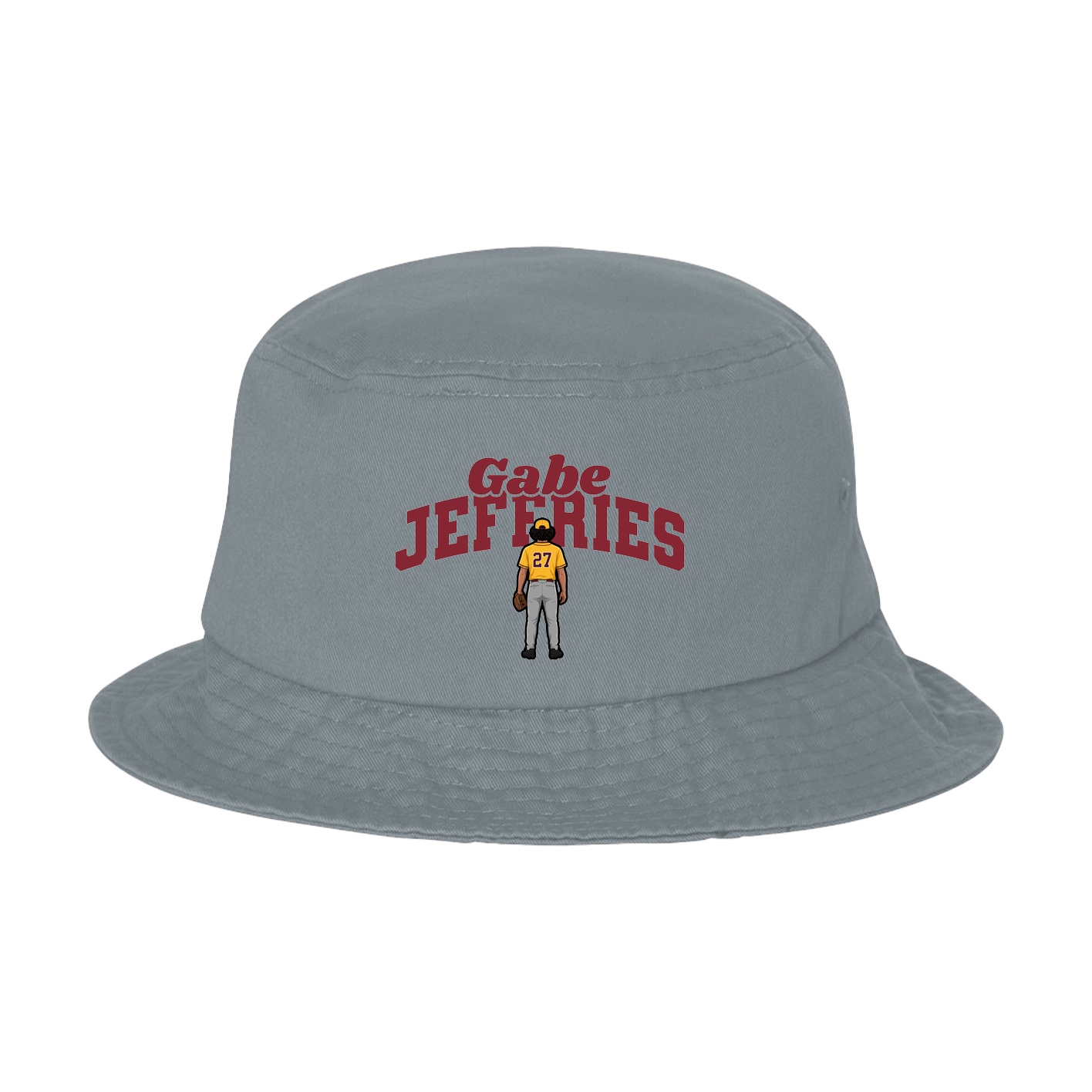 Bucket Cap — Signature Arch in Grey