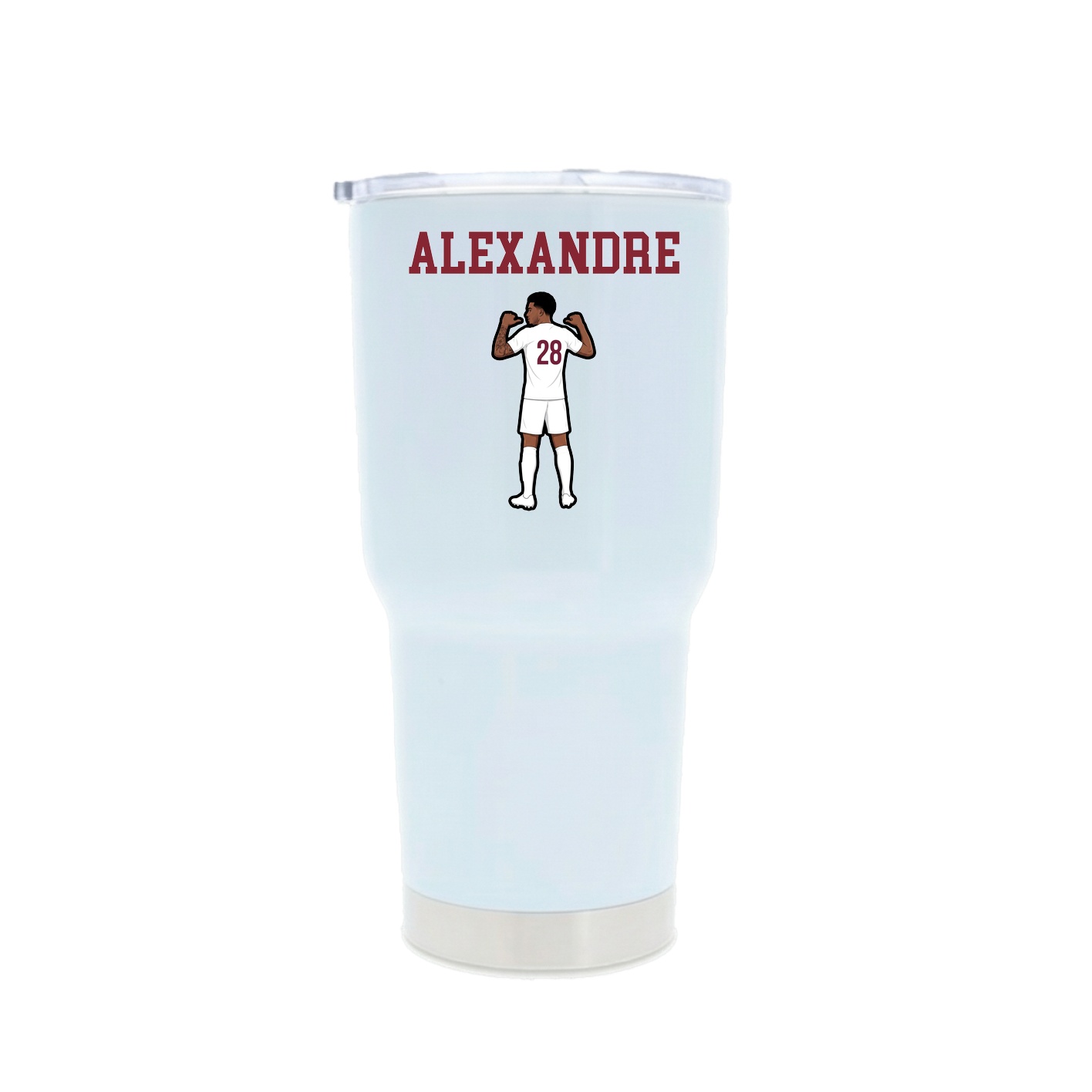 30oz Stainless Steel Tumbler — Shirsey in White