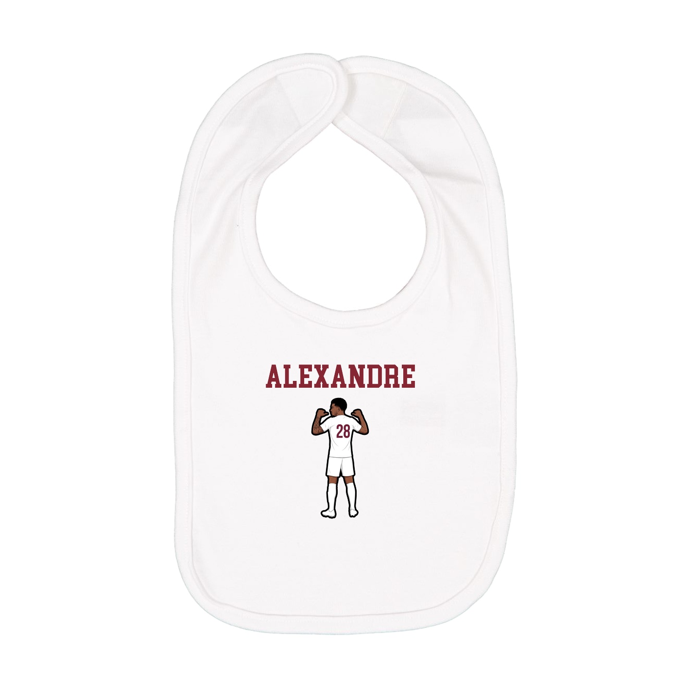 Infant Bib — Shirsey in White