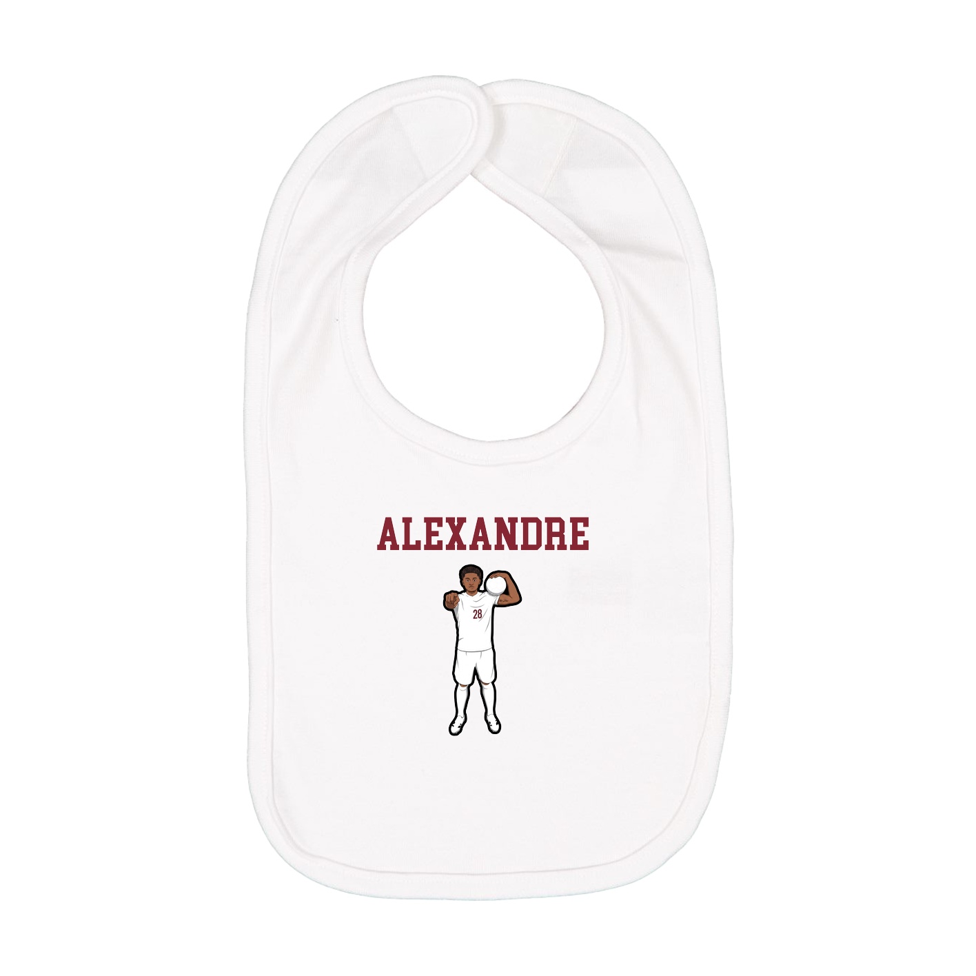 Infant Bib — Shirsey in White