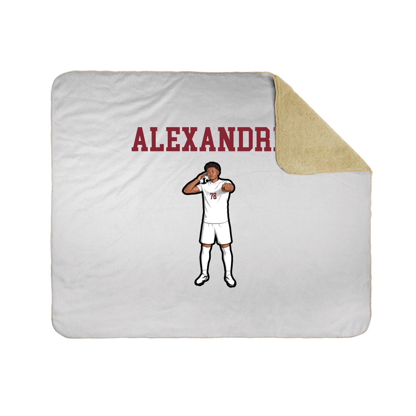 Throw Blanket — Shirsey in White