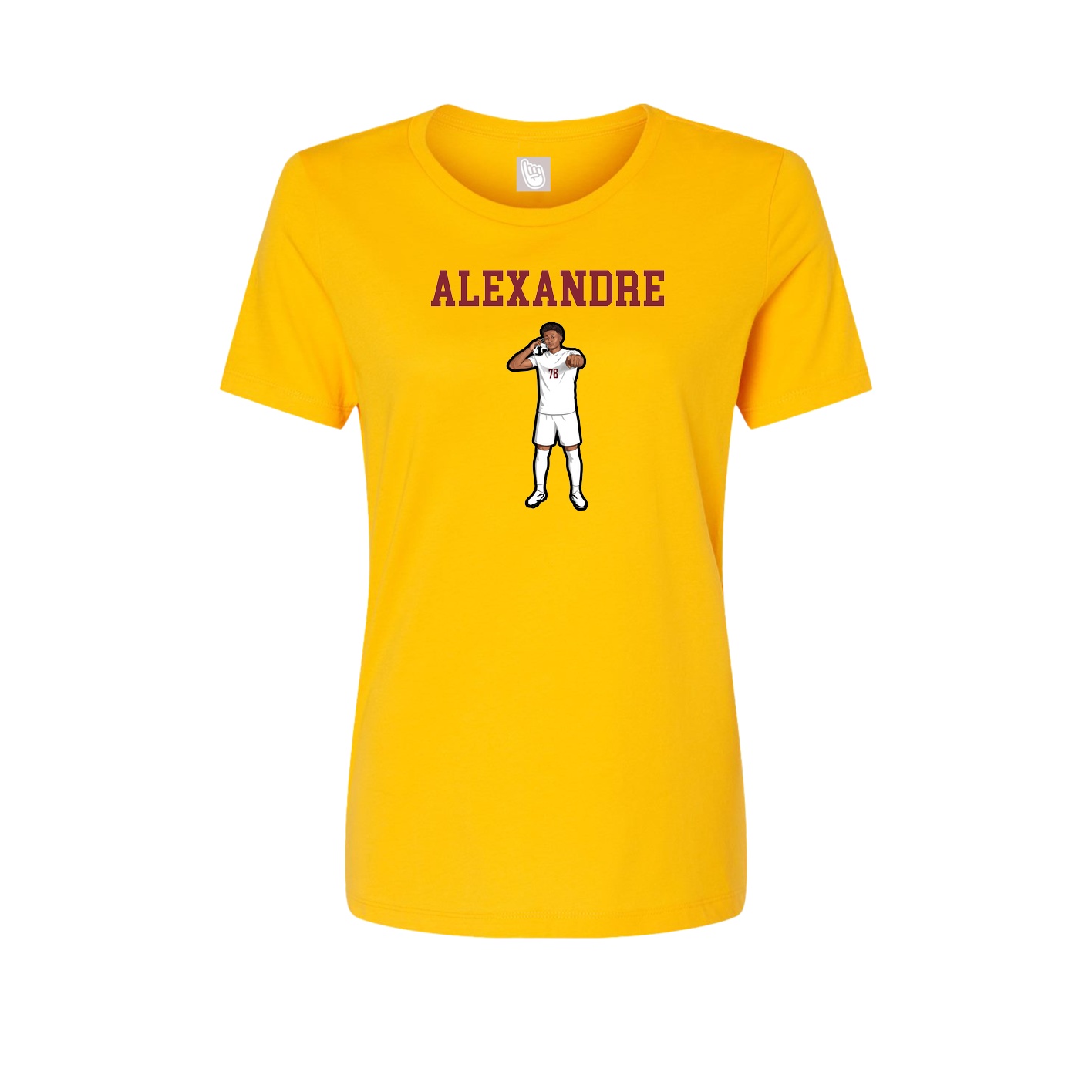 Fitted Women's Tee — Shirsey in Gold
