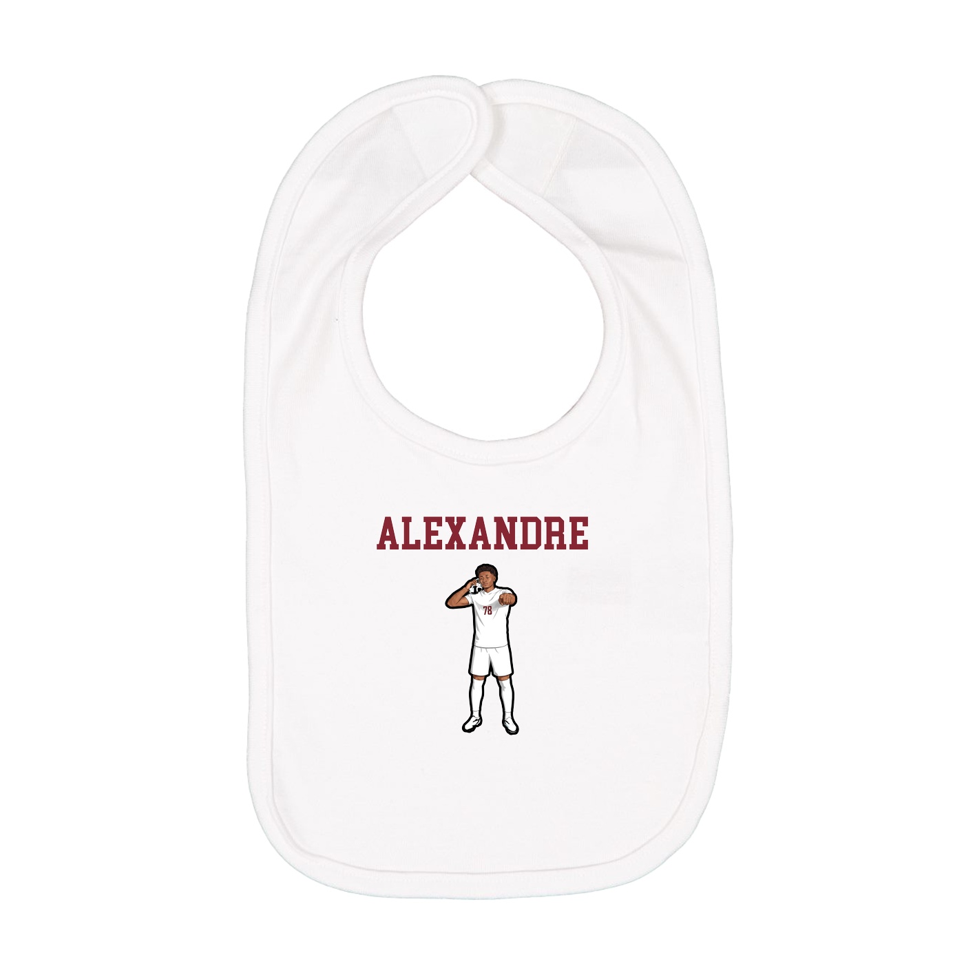 Infant Bib — Shirsey in White