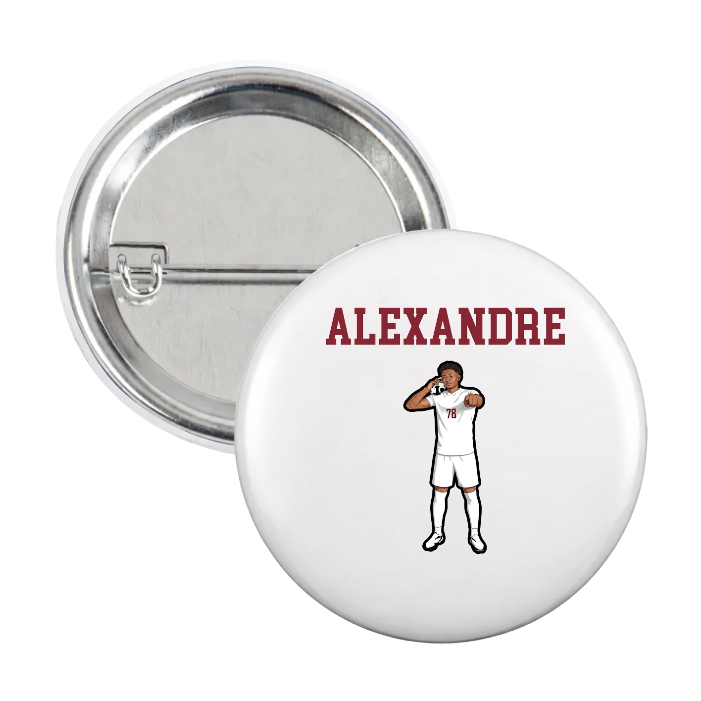 Game Day Button — Shirsey in White