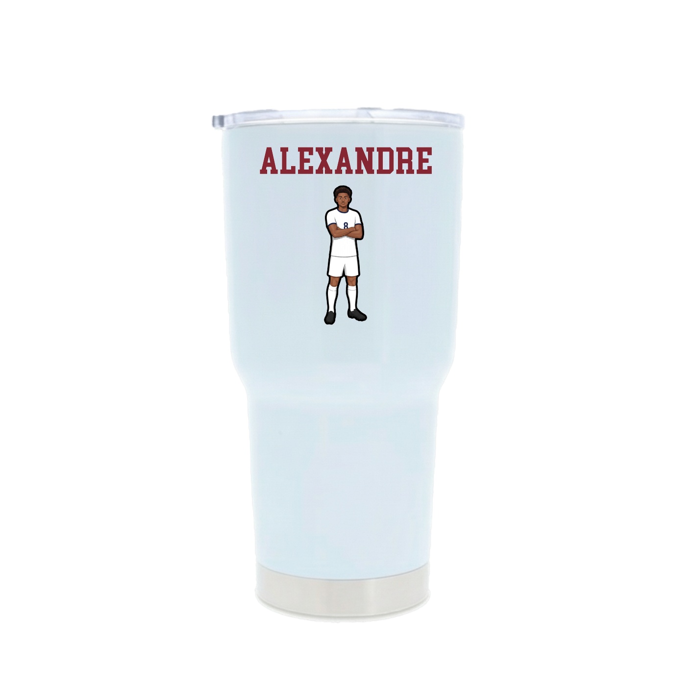 30oz Stainless Steel Tumbler — Shirsey in White