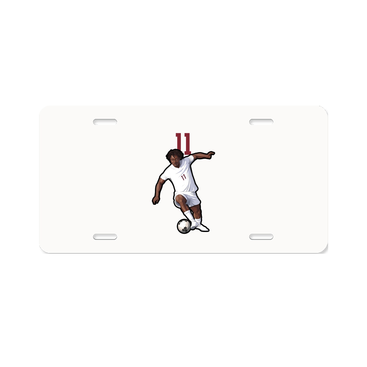 License Plate — Number Top in Classic