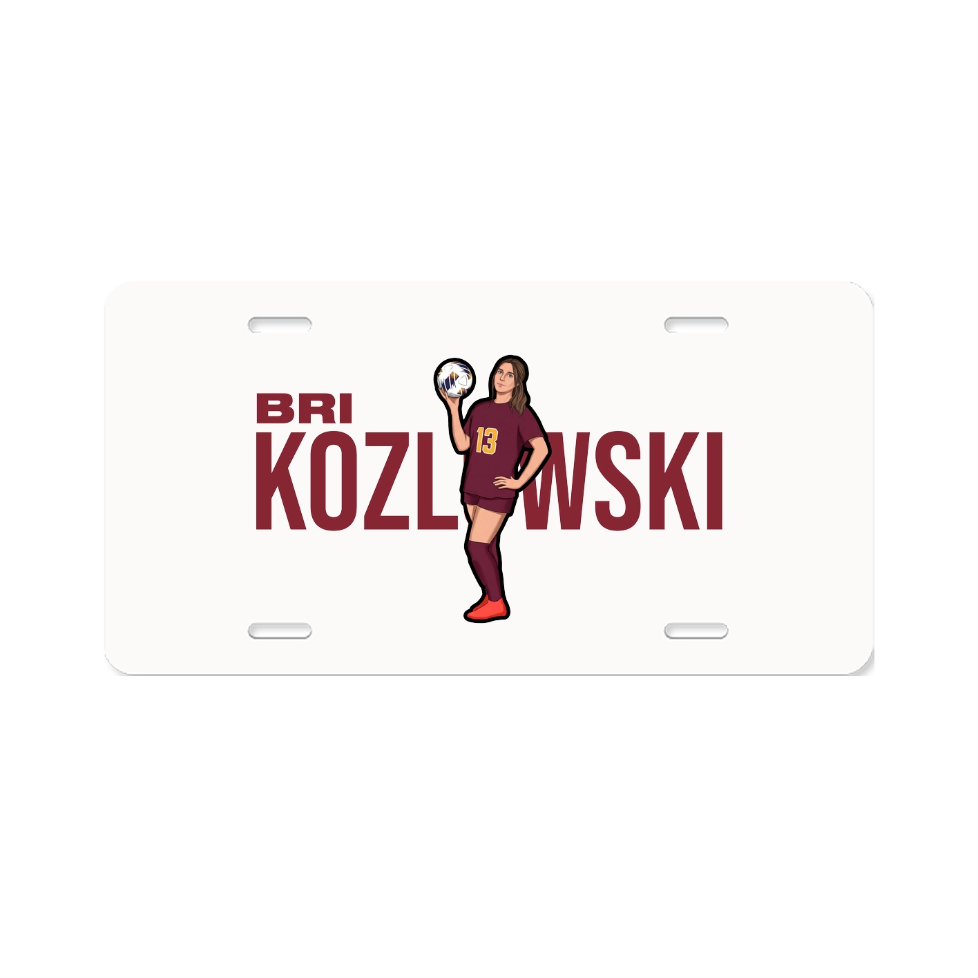 License Plate — Player Name in Classic