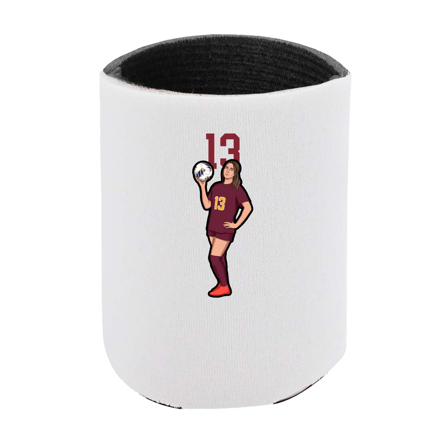 Can Holder — Number Top in White