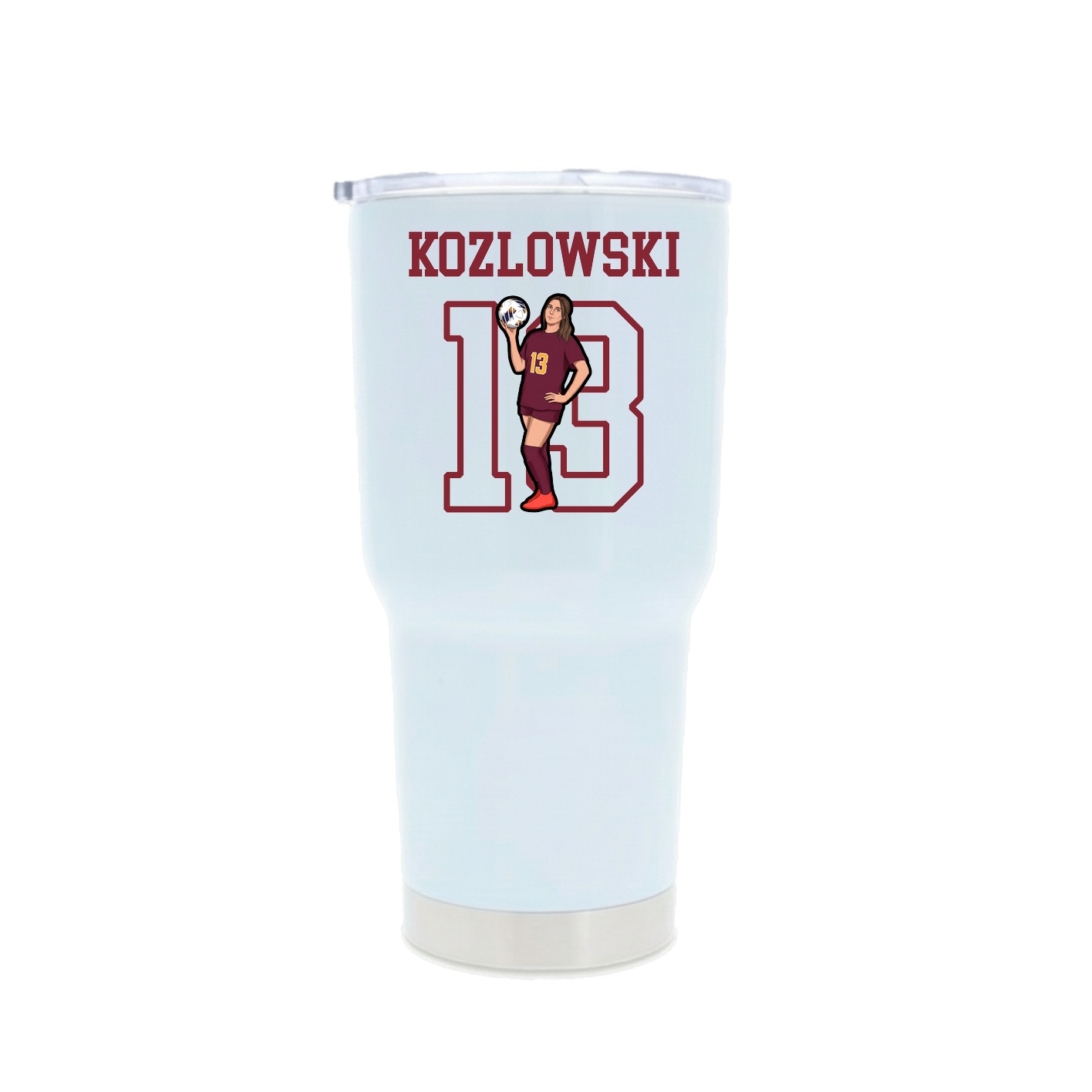 30oz Stainless Steel Tumbler — Shirsey in White