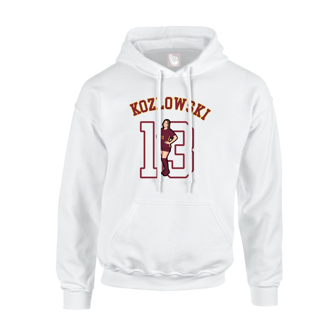 Youth Hoodie — Shirsey Arch in White