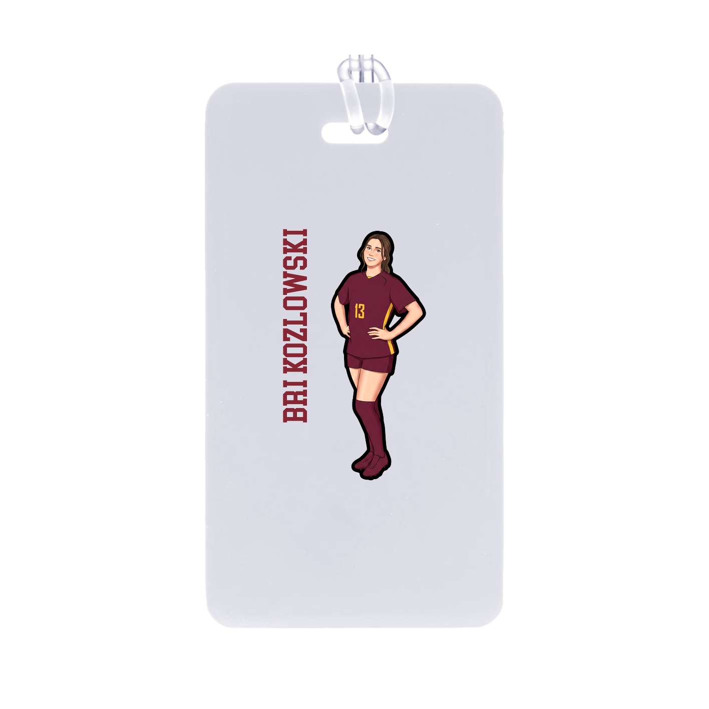 Bag Tag — Name Vertical in Classic