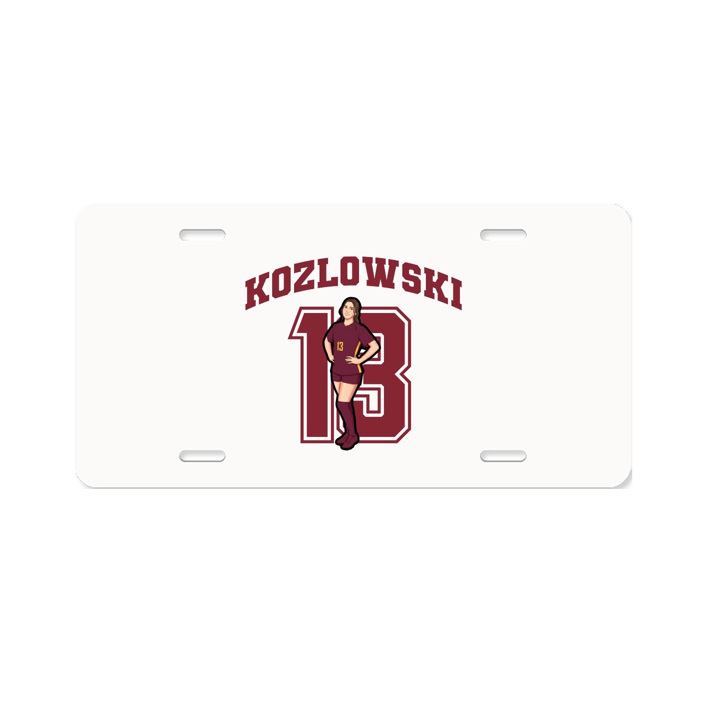 License Plate — Number in Classic