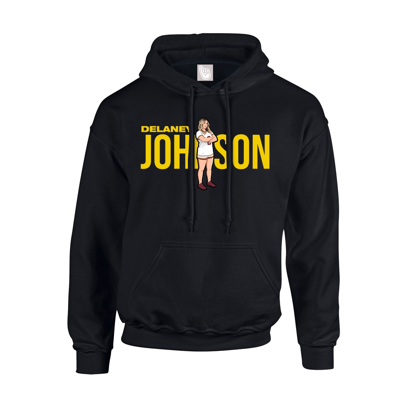 Youth Hoodie — Player Name in Black