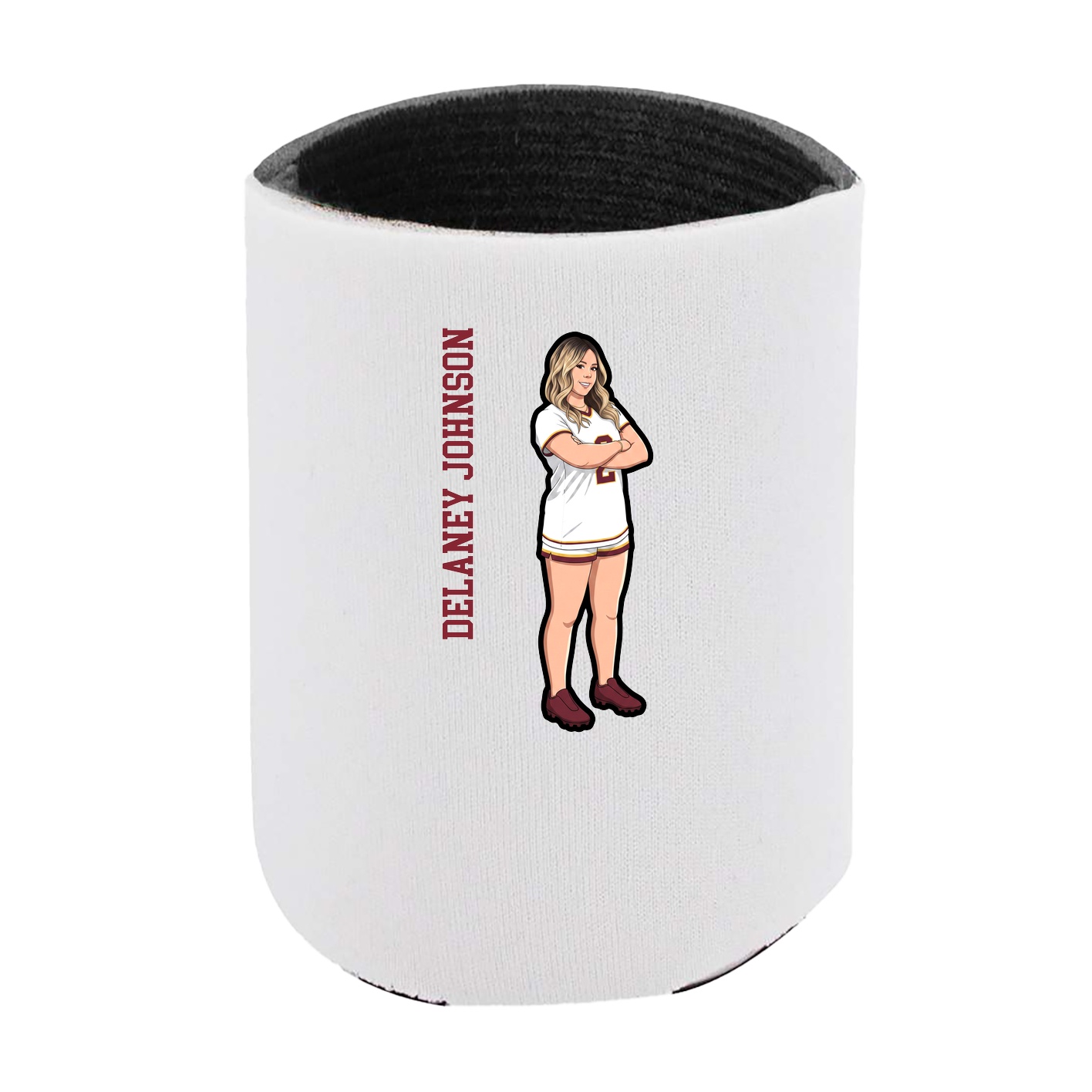 Can Holder — Name Vertical in White