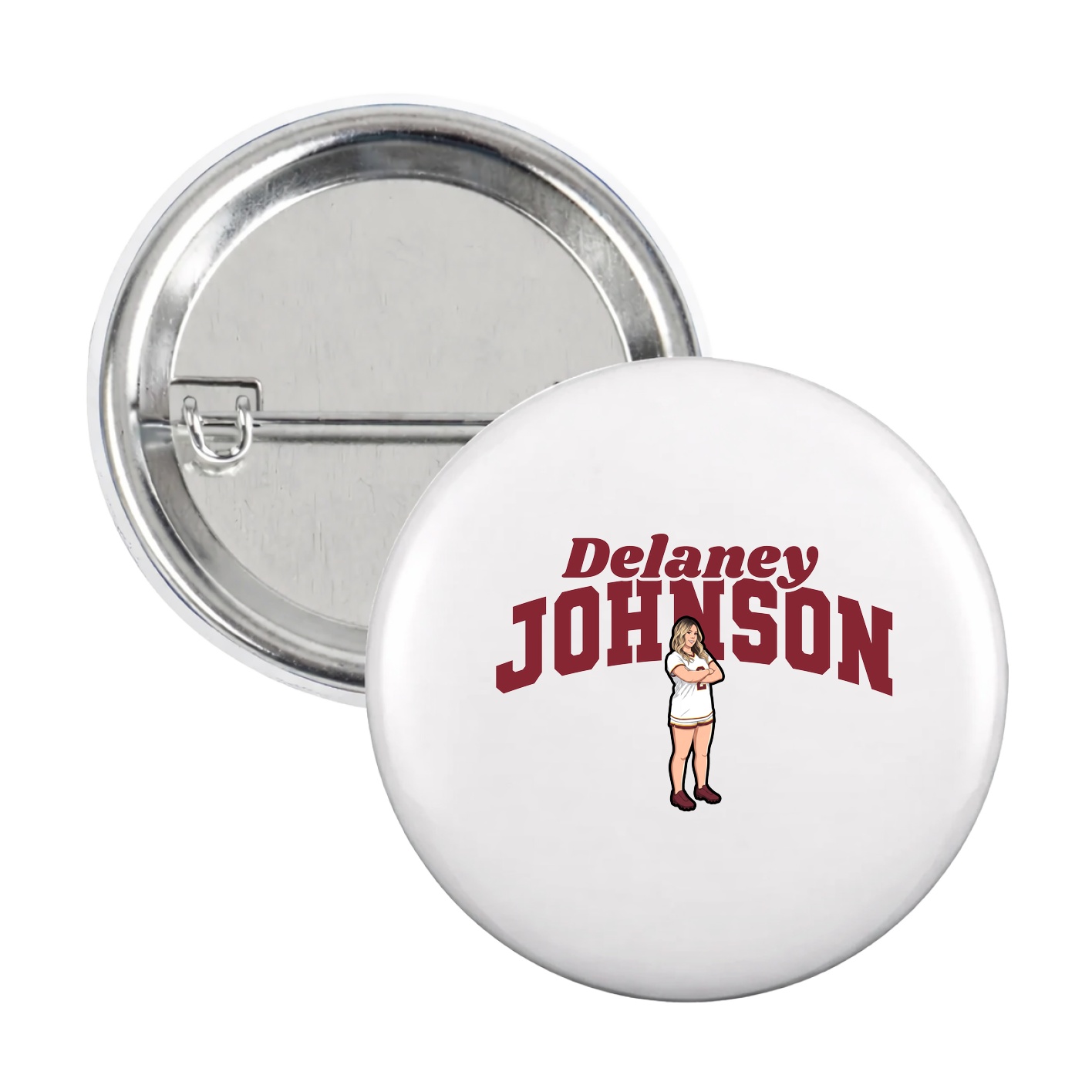 Game Day Button — Signature Arch in White