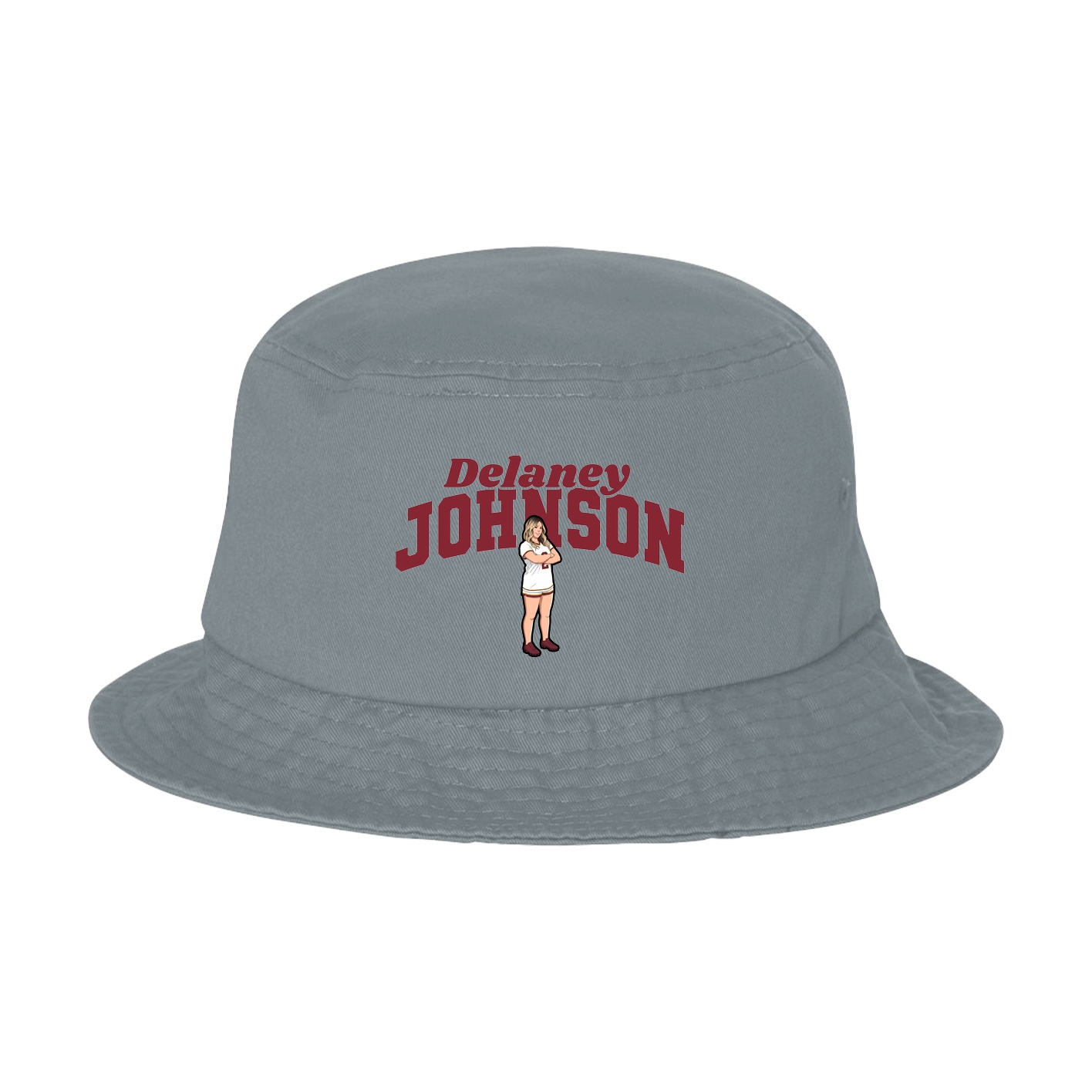 Bucket Cap — Signature Arch in Grey