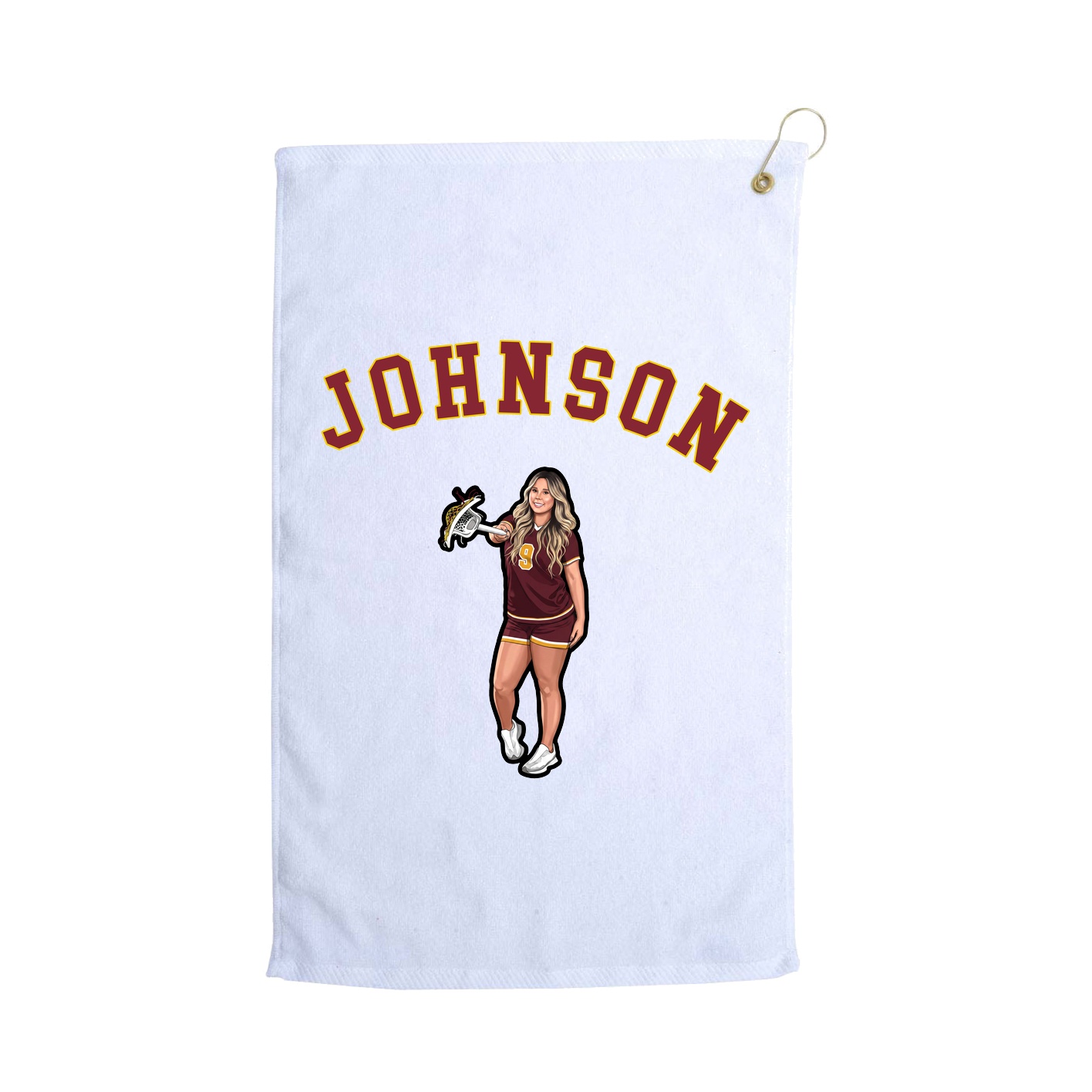 Golf Towel — Shirsey Arch in White