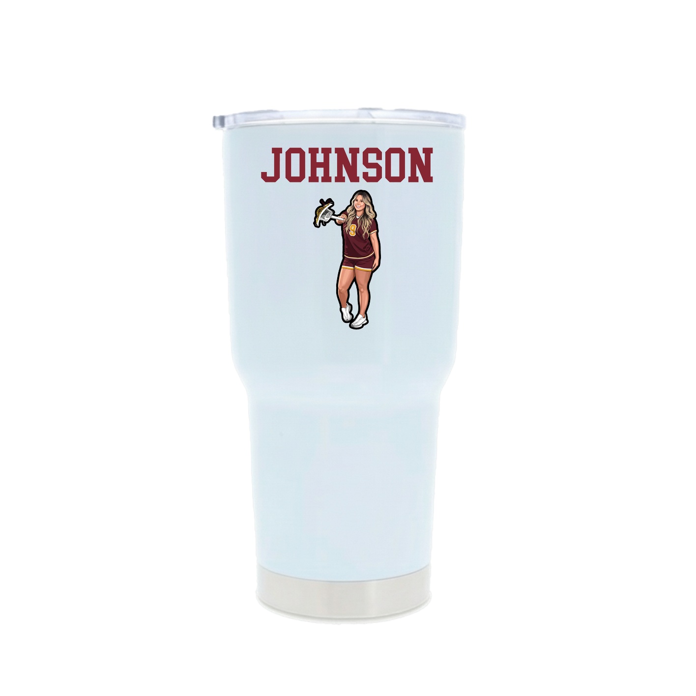 30oz Stainless Steel Tumbler — Shirsey in White