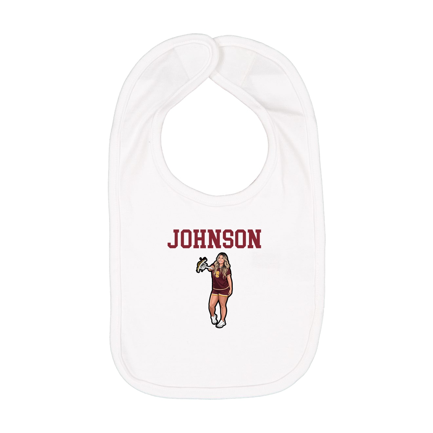 Infant Bib — Shirsey in White