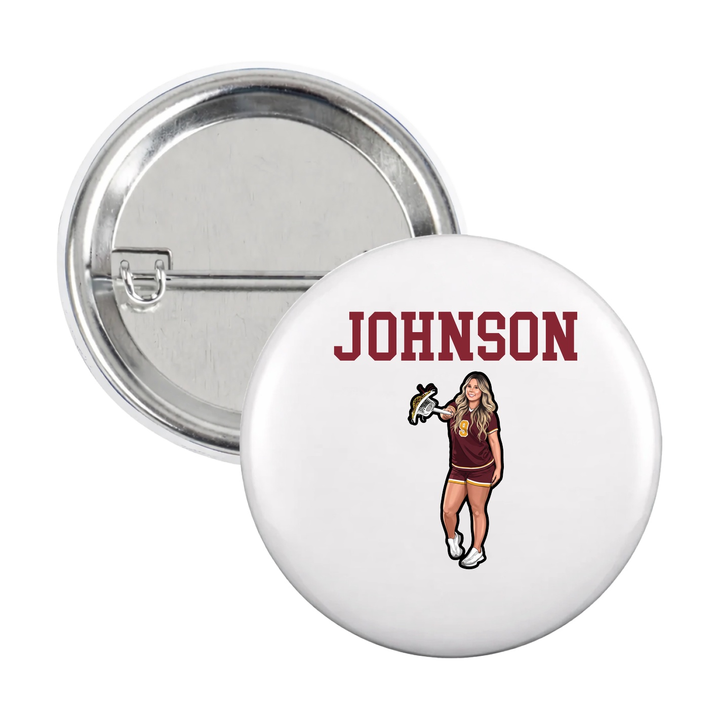 Game Day Button — Shirsey in White