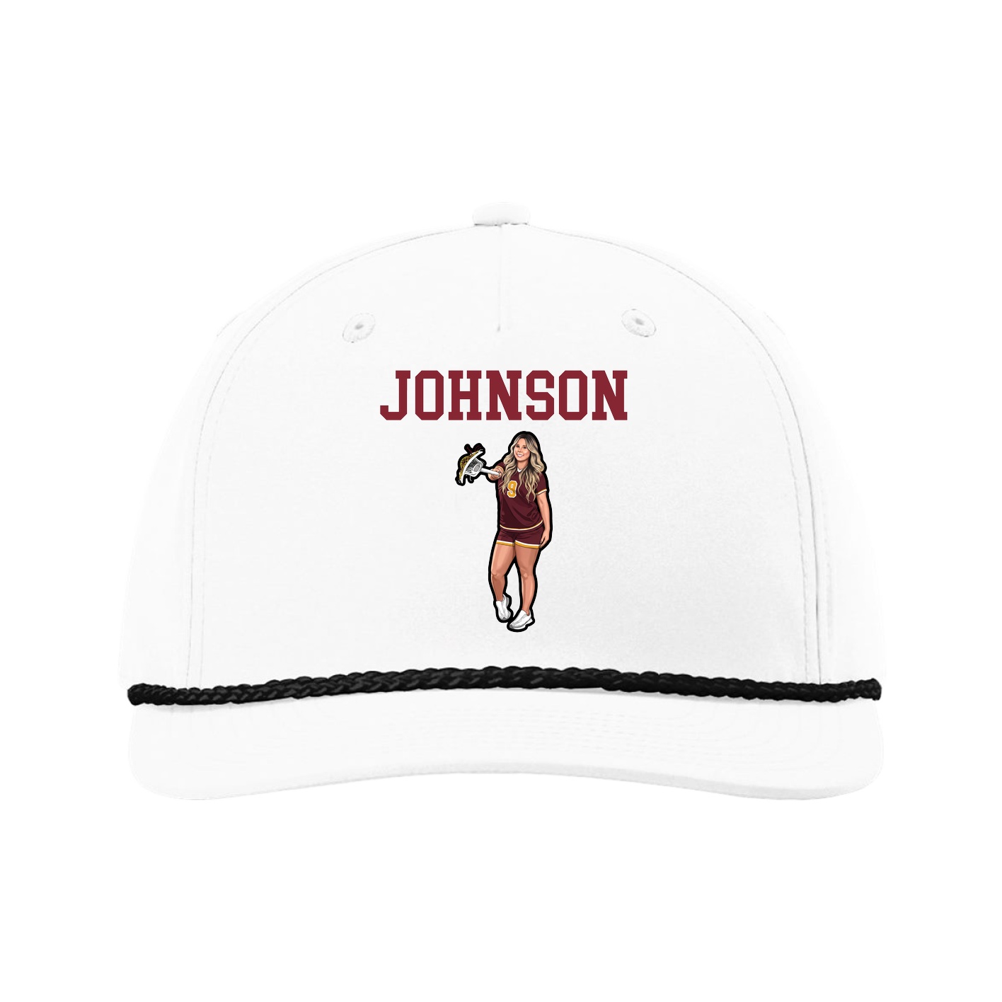 Five-Panel Classic Rope Cap — Shirsey in White