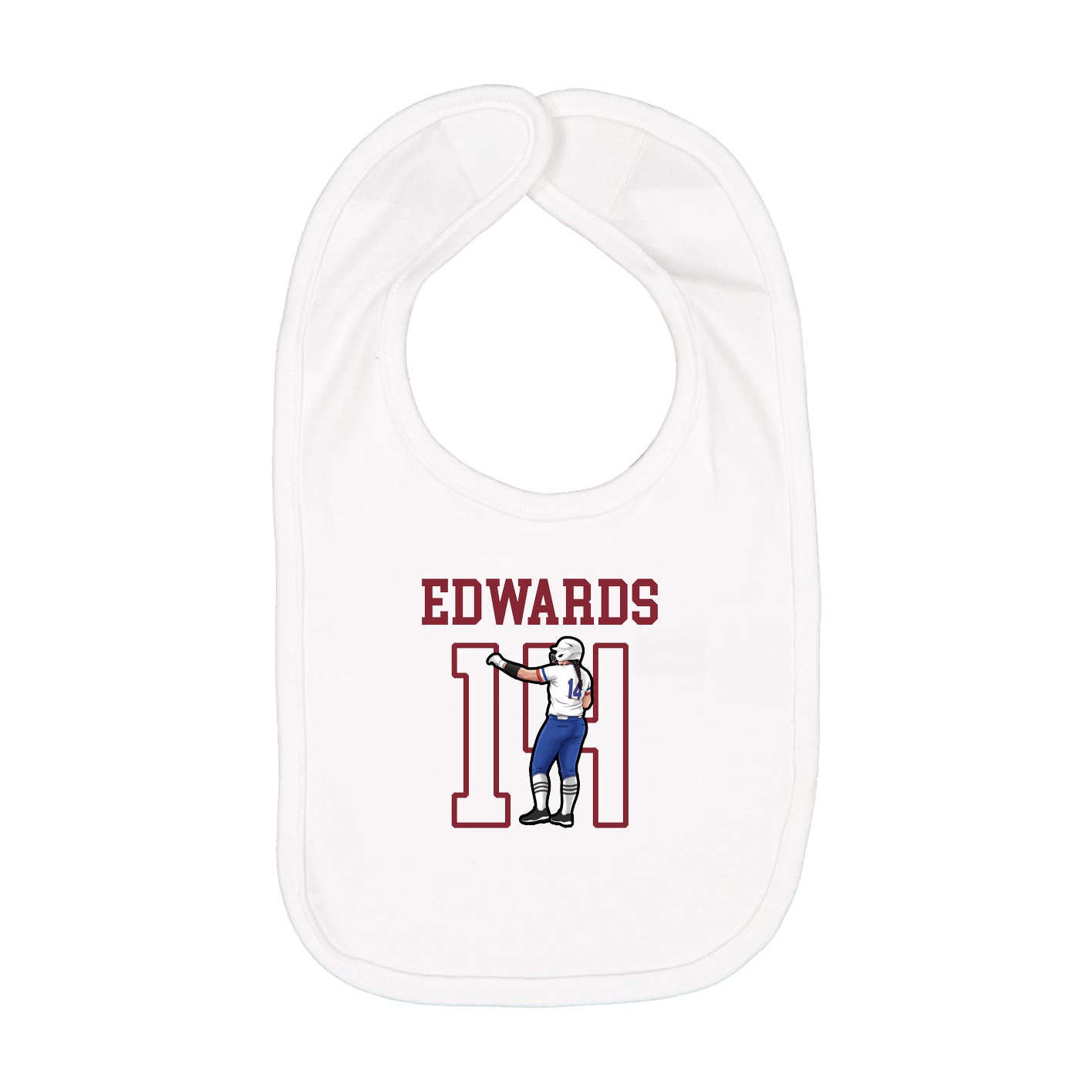 Infant Bib — Shirsey in White
